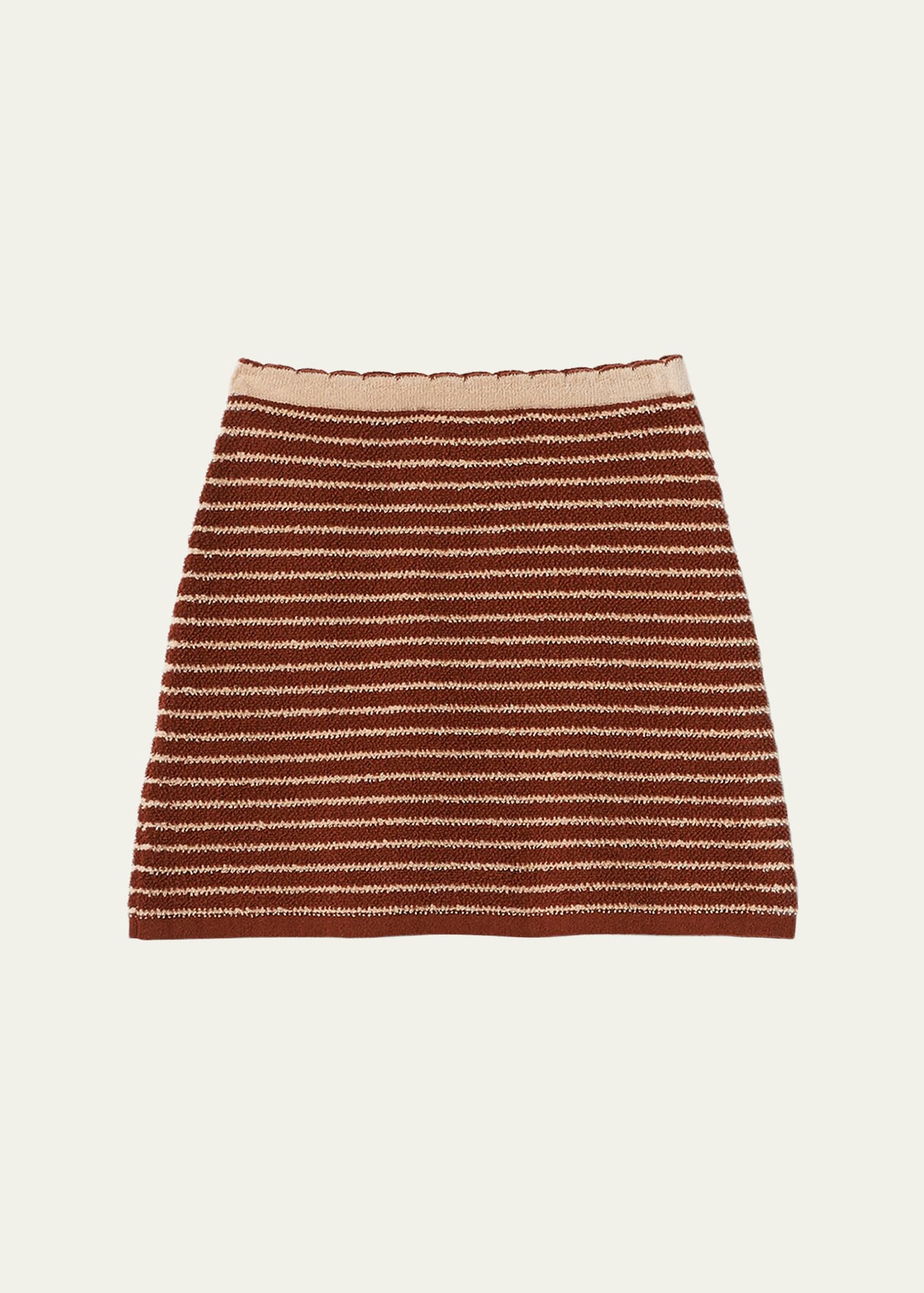 Stripe Boucle Mini Skirt