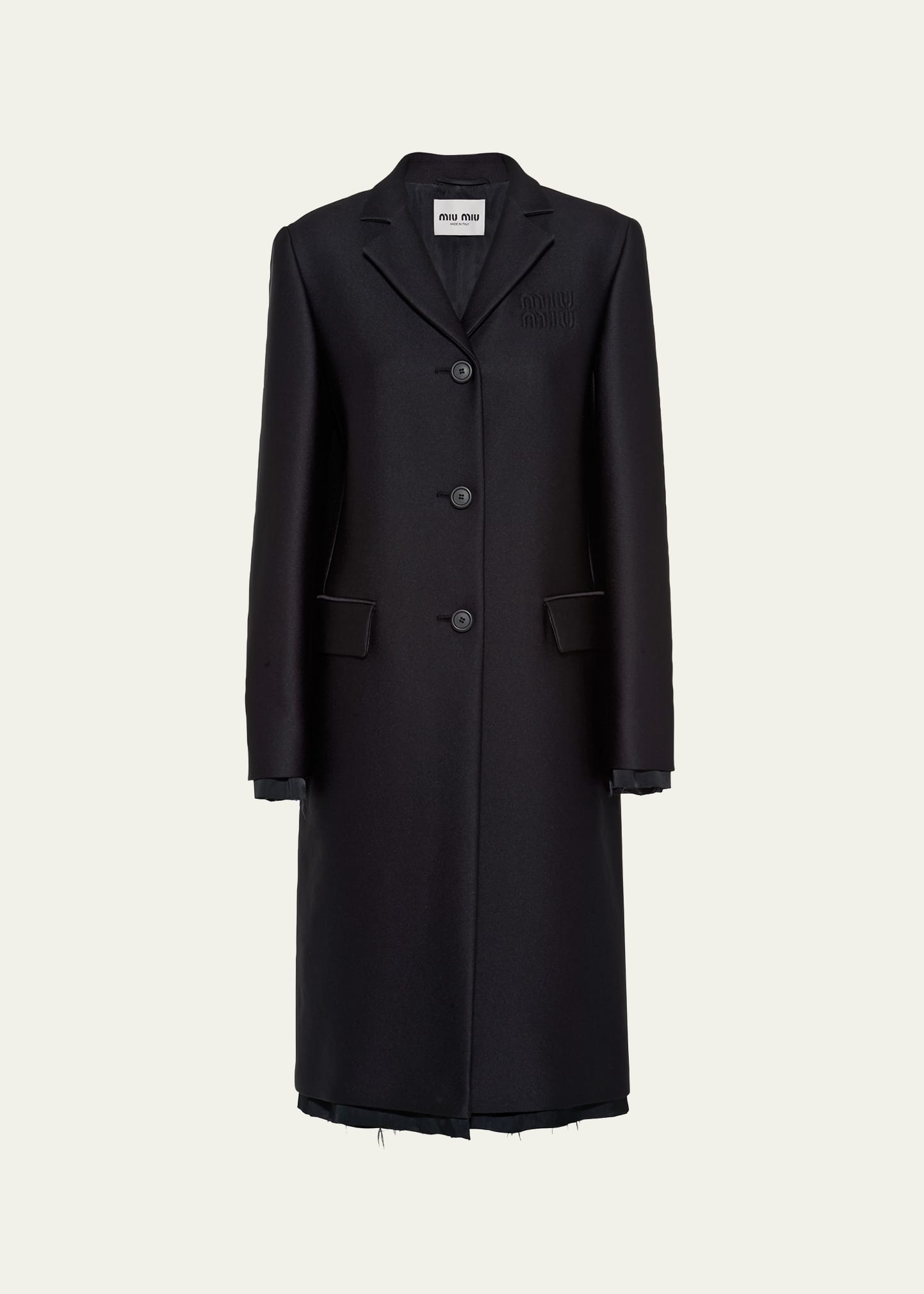 MIU MIU SINGLE-BREASTED RADZIMIR TRENCH COAT