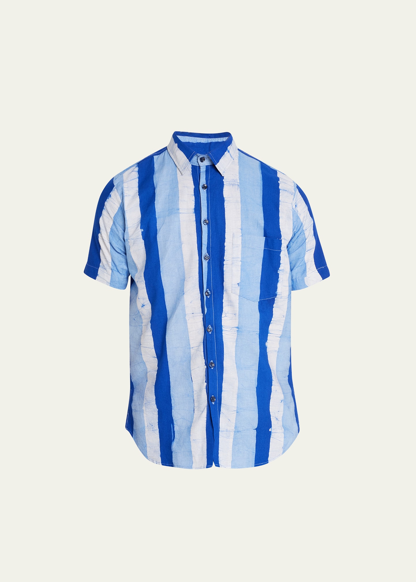 Men's Batik Broad Striped Sport Shirt