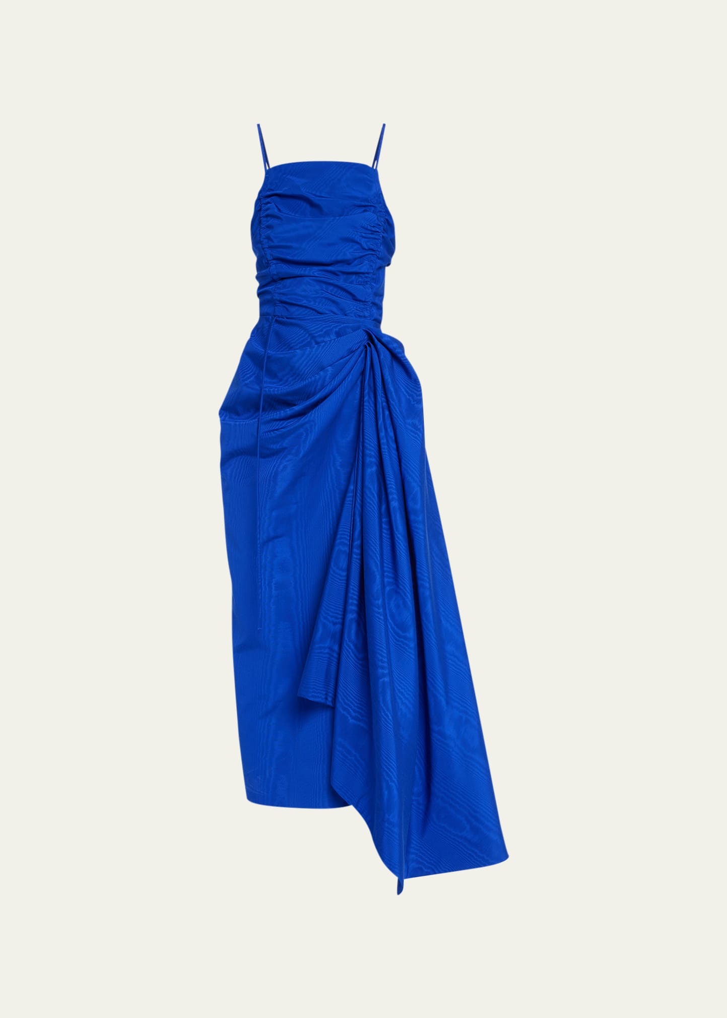 JASON WU COLLECTION RUCHED SL CROSSBACK COCKTAIL DRESS