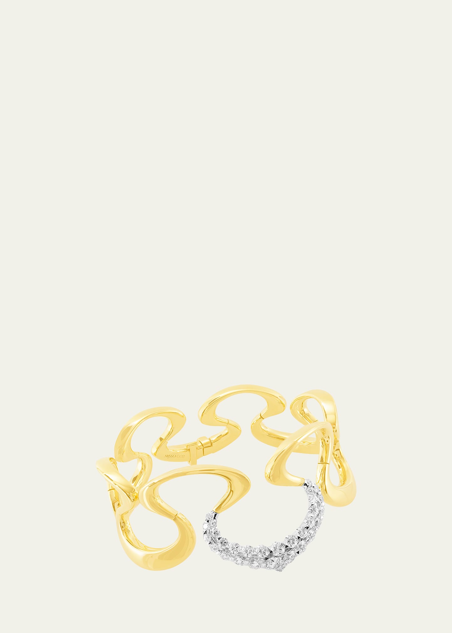 18k Yellow Gold Merveilles Icicle Pendant with Garnet