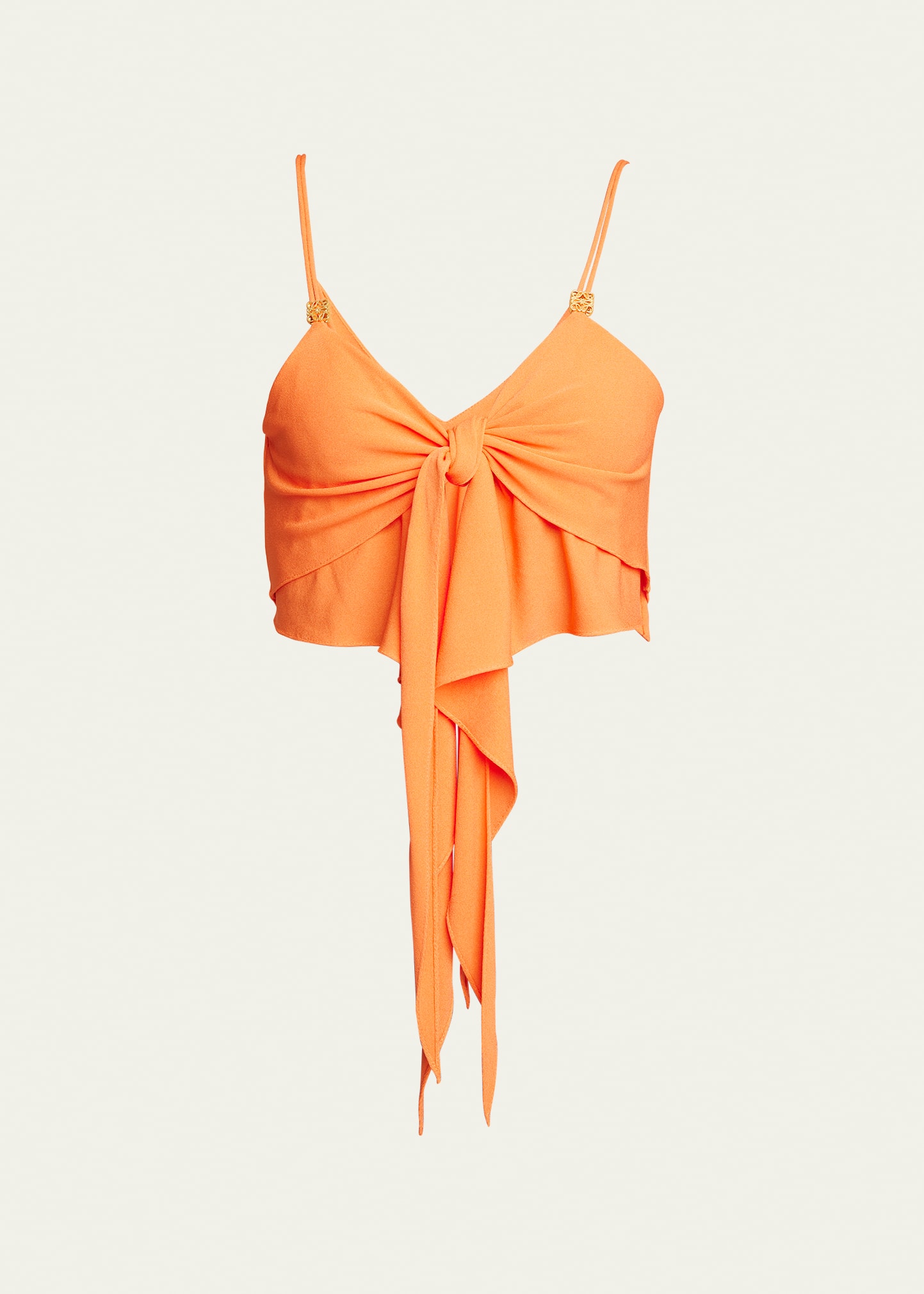 Loewe Strappy Tie Top In Bright Orange