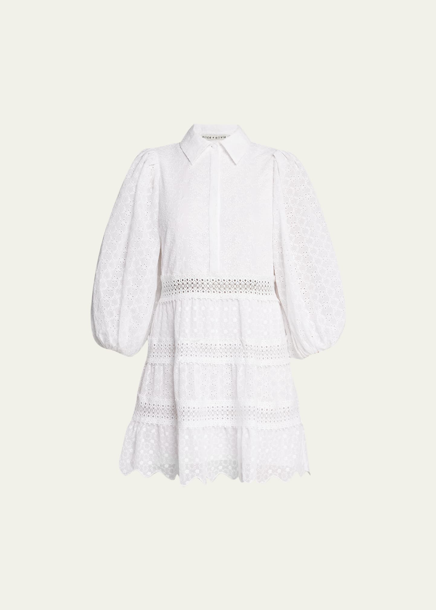 Alice And Olivia Blakesley Blsslv Btnft Min D In White