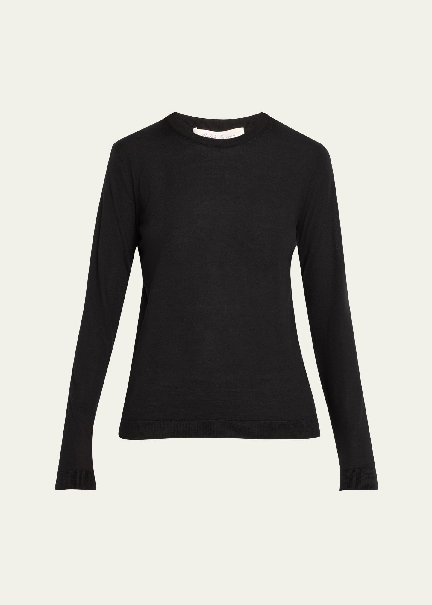 Polo Ralph Lauren Black Wool-cashmere Blend Cable Knit Sweater In Black