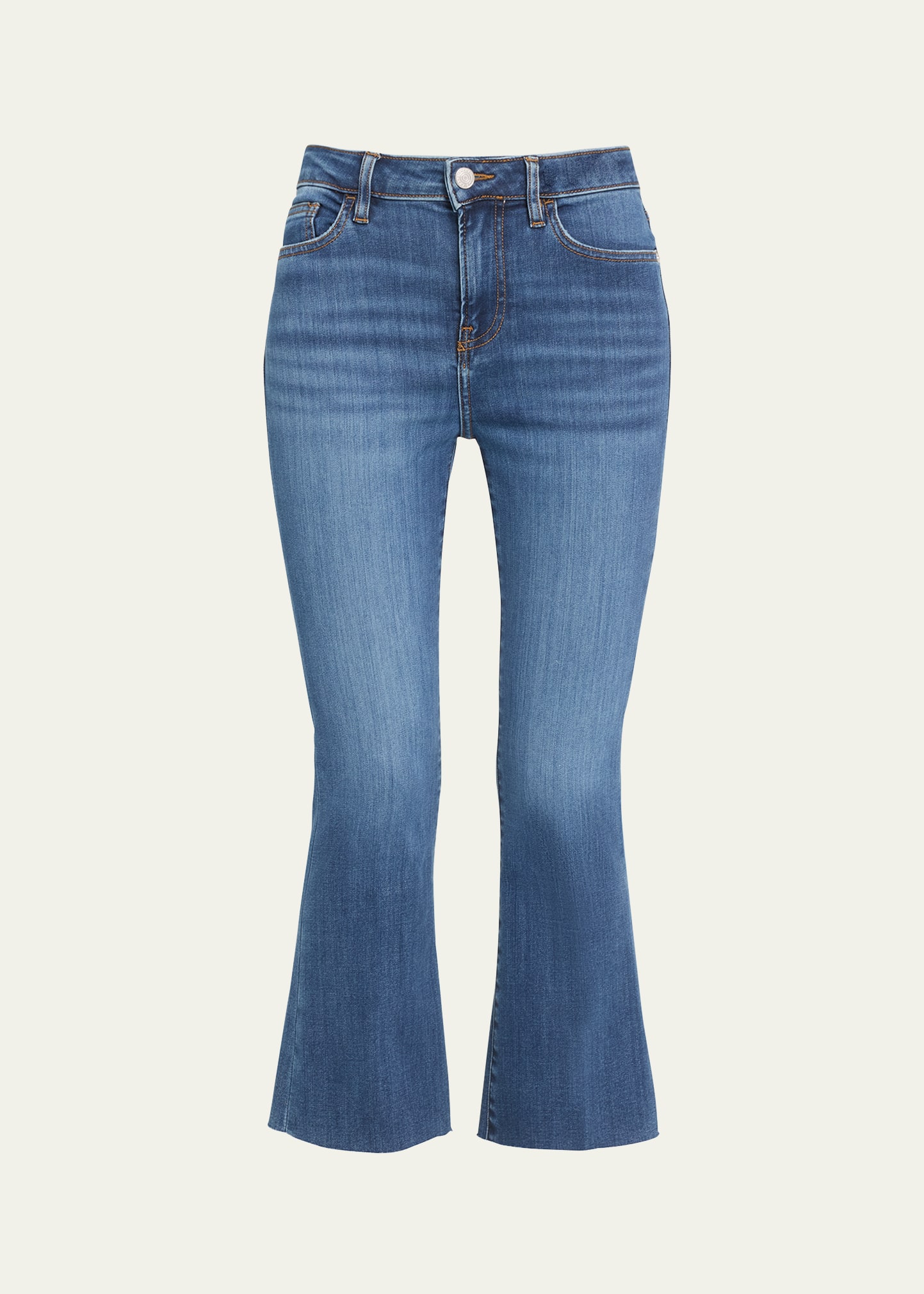 Shop Frame Le Crop Mini Bootcut Jeans In Lupine