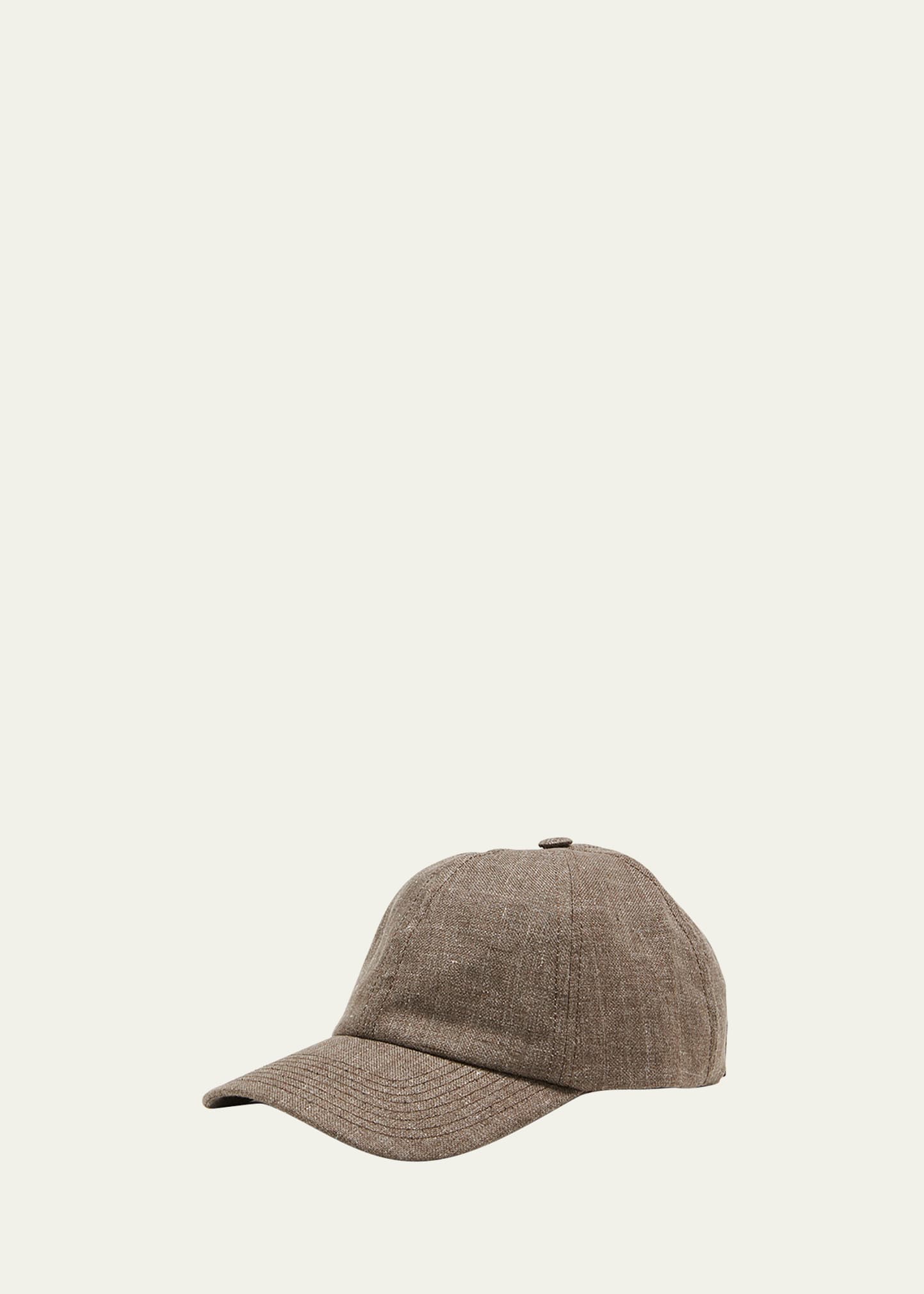 Varsity Headwear Men's Linen 6-panel Baseball Cap In Khaki