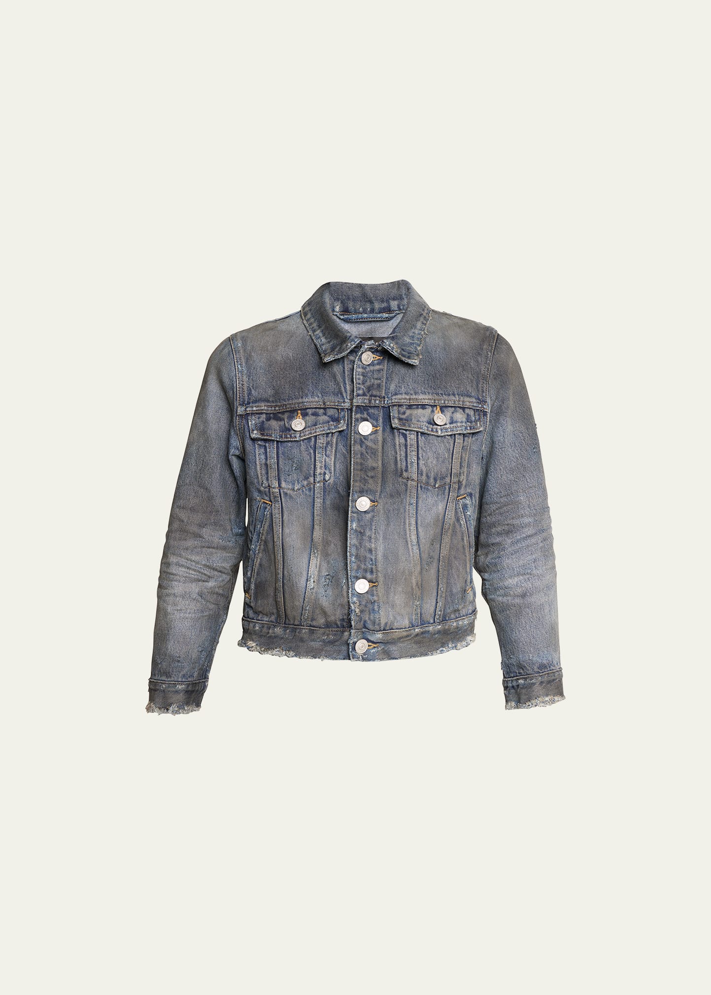 BALENCIAGA SHRUNK DENIM JACKET