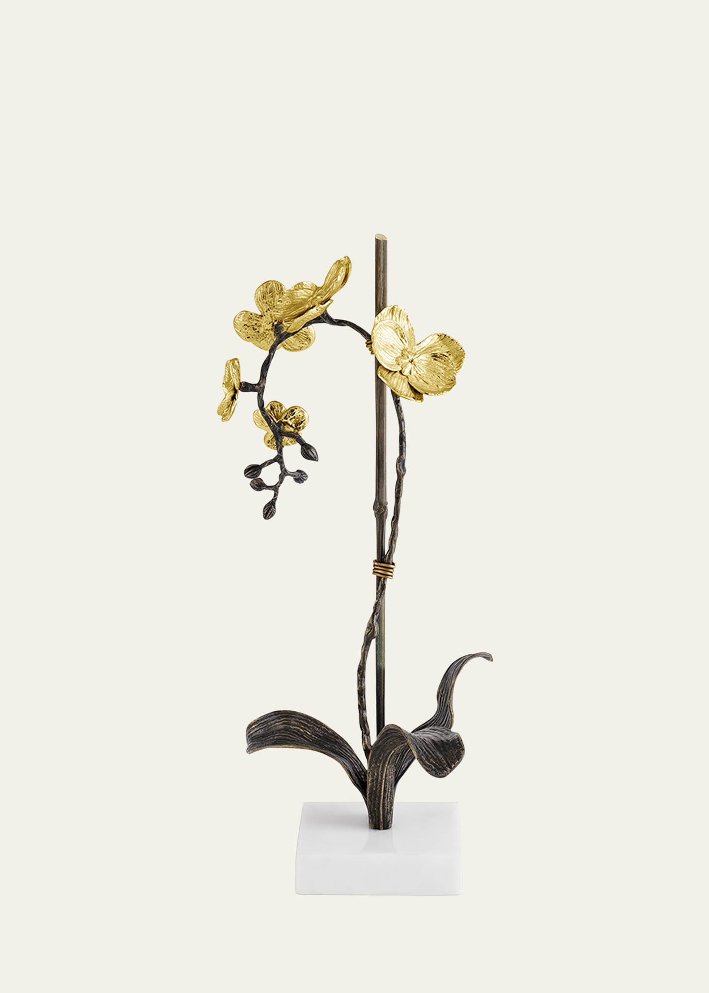 Gold Orchid Small Stem Sculpture