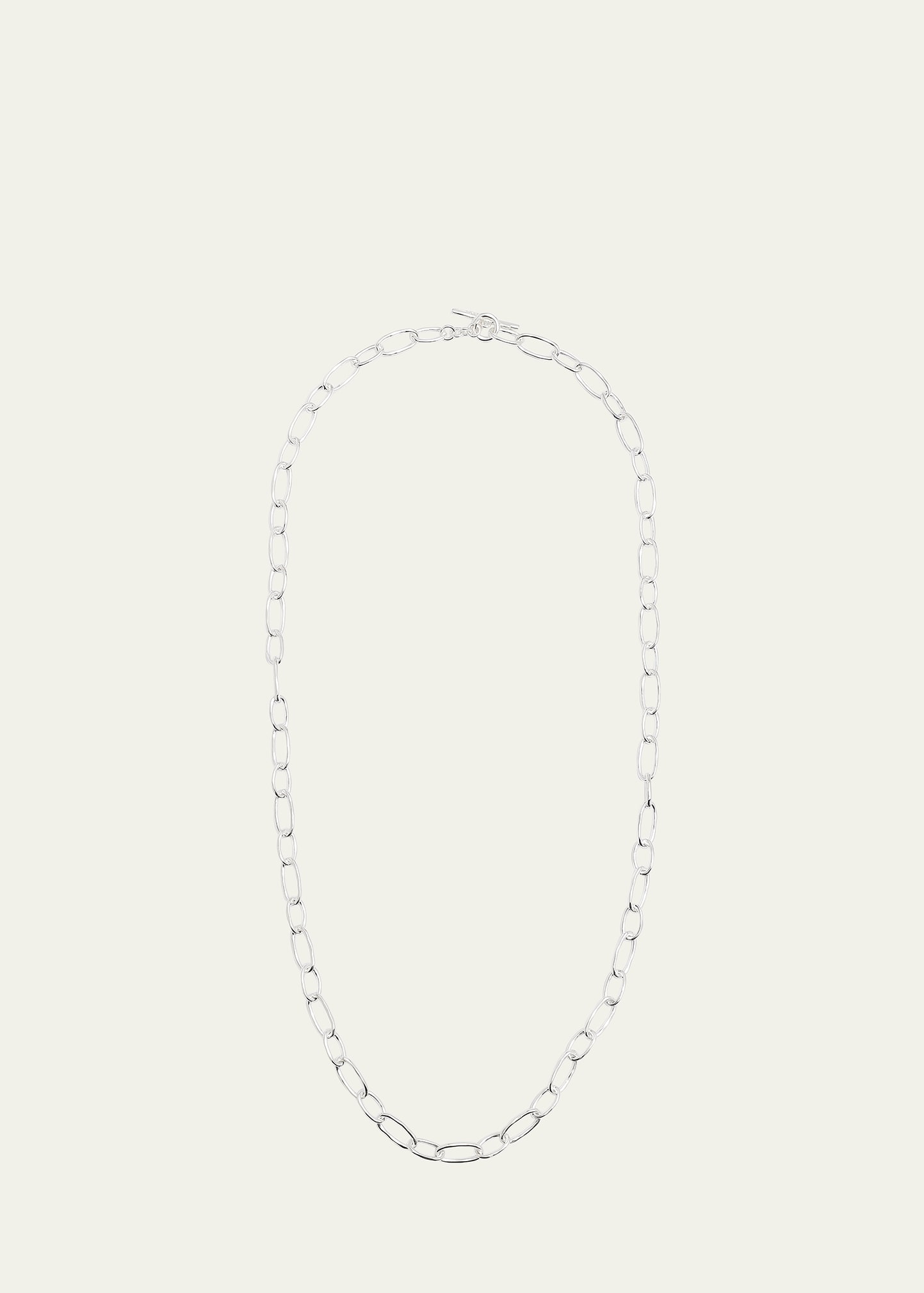 Shop Ippolita 925 Classico Faceted Oval Link Necklace In Silver
