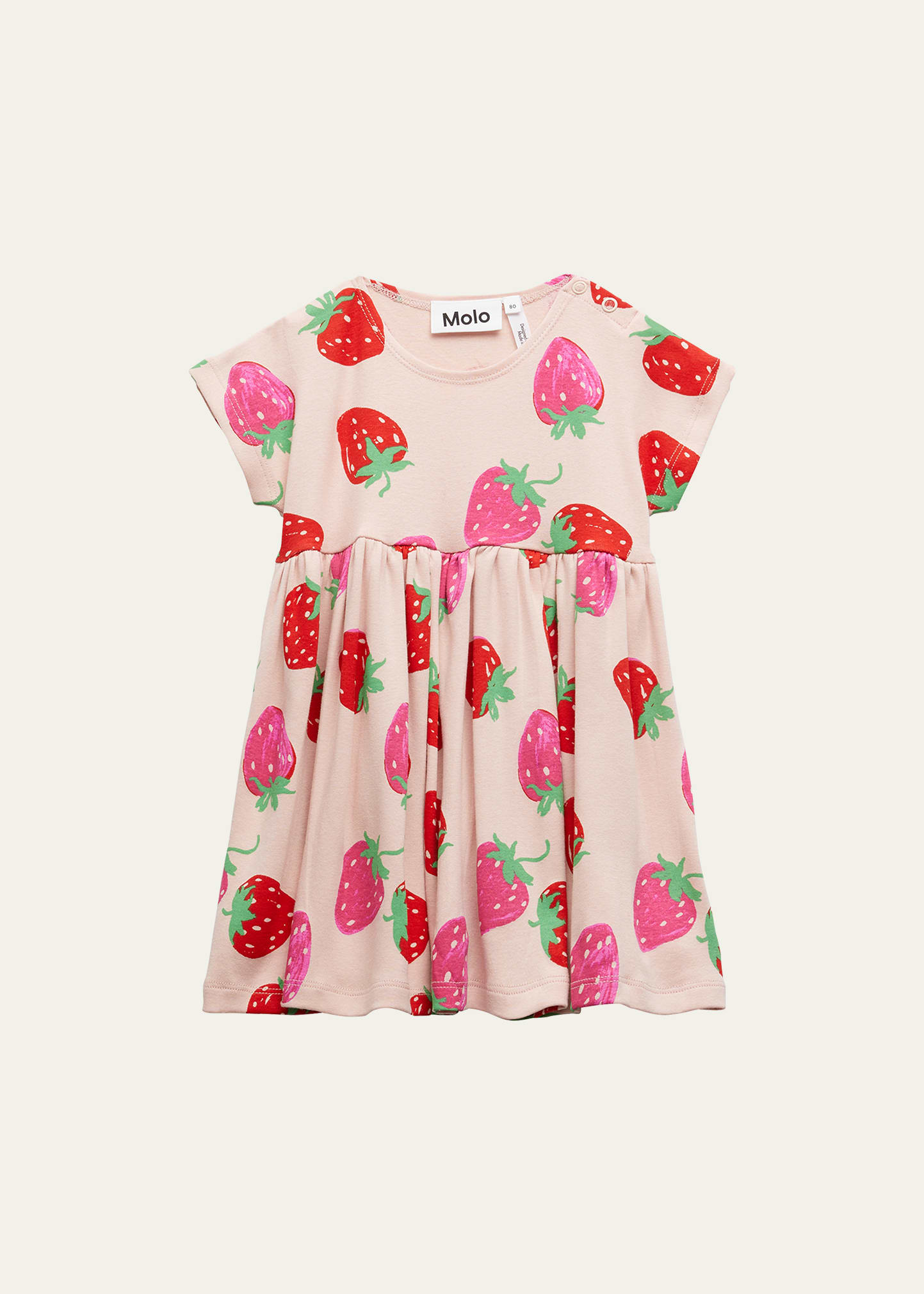 Girl's Channi Strawberry Graphic-Print Dress, Size 6M-24M