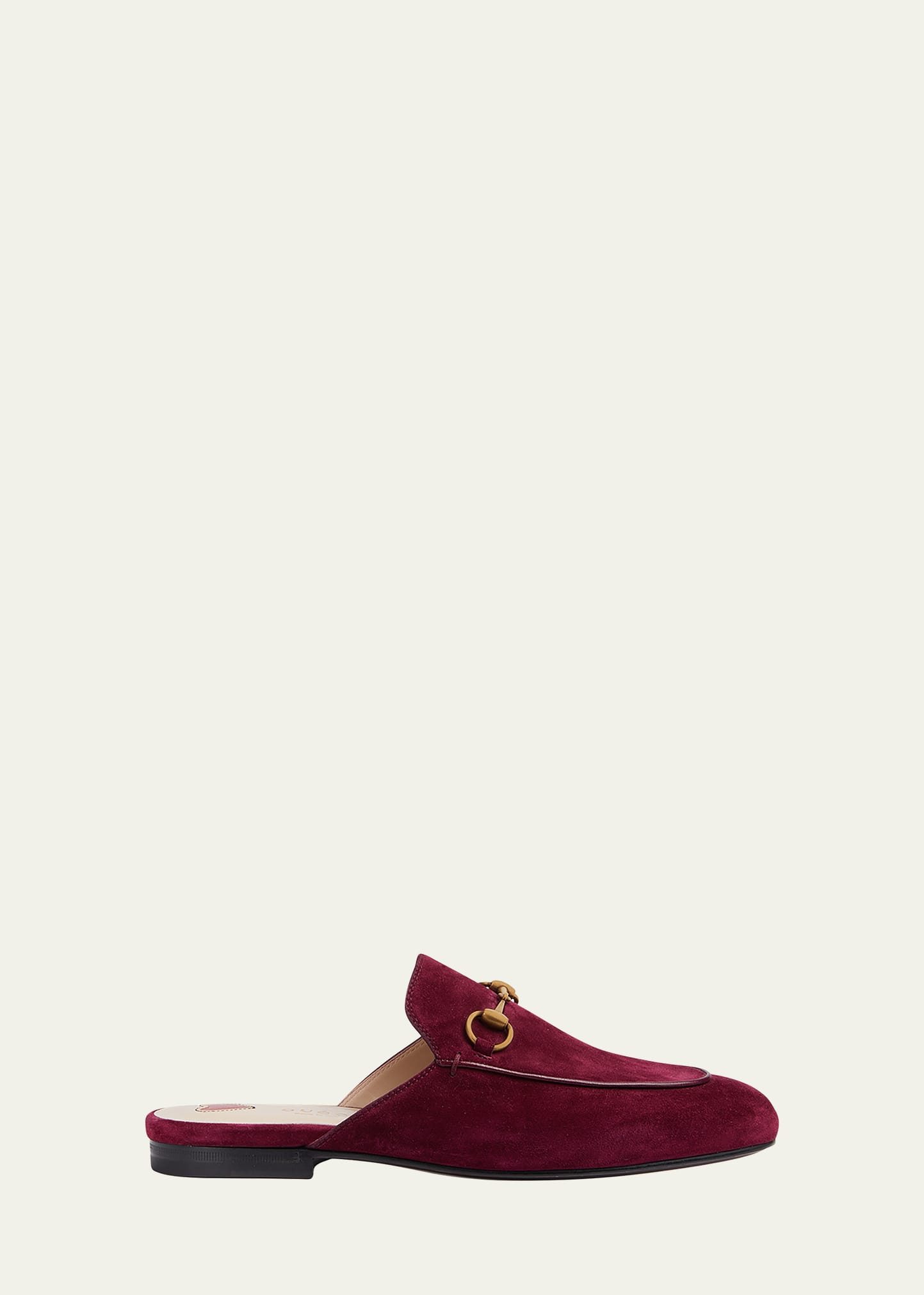 Shop Gucci Princetown Suede Loafer Mules In Violet Mandarin