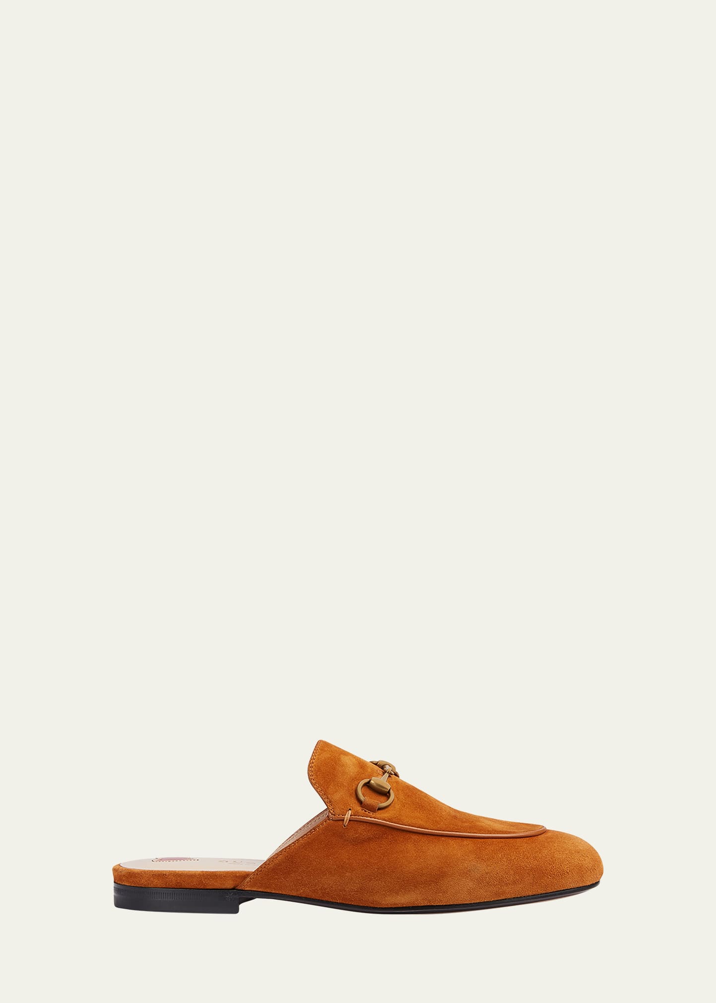 Shop Gucci Princetown Suede Loafer Mules In Giallo Oro