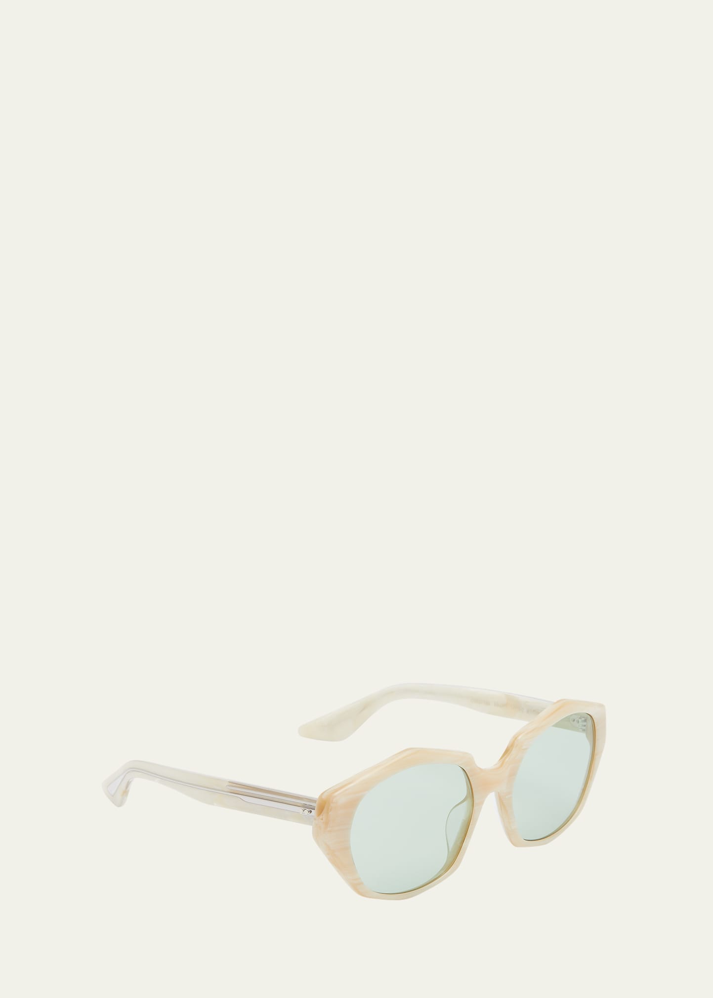 1971C Round Acetate & Plastic Sunglasses