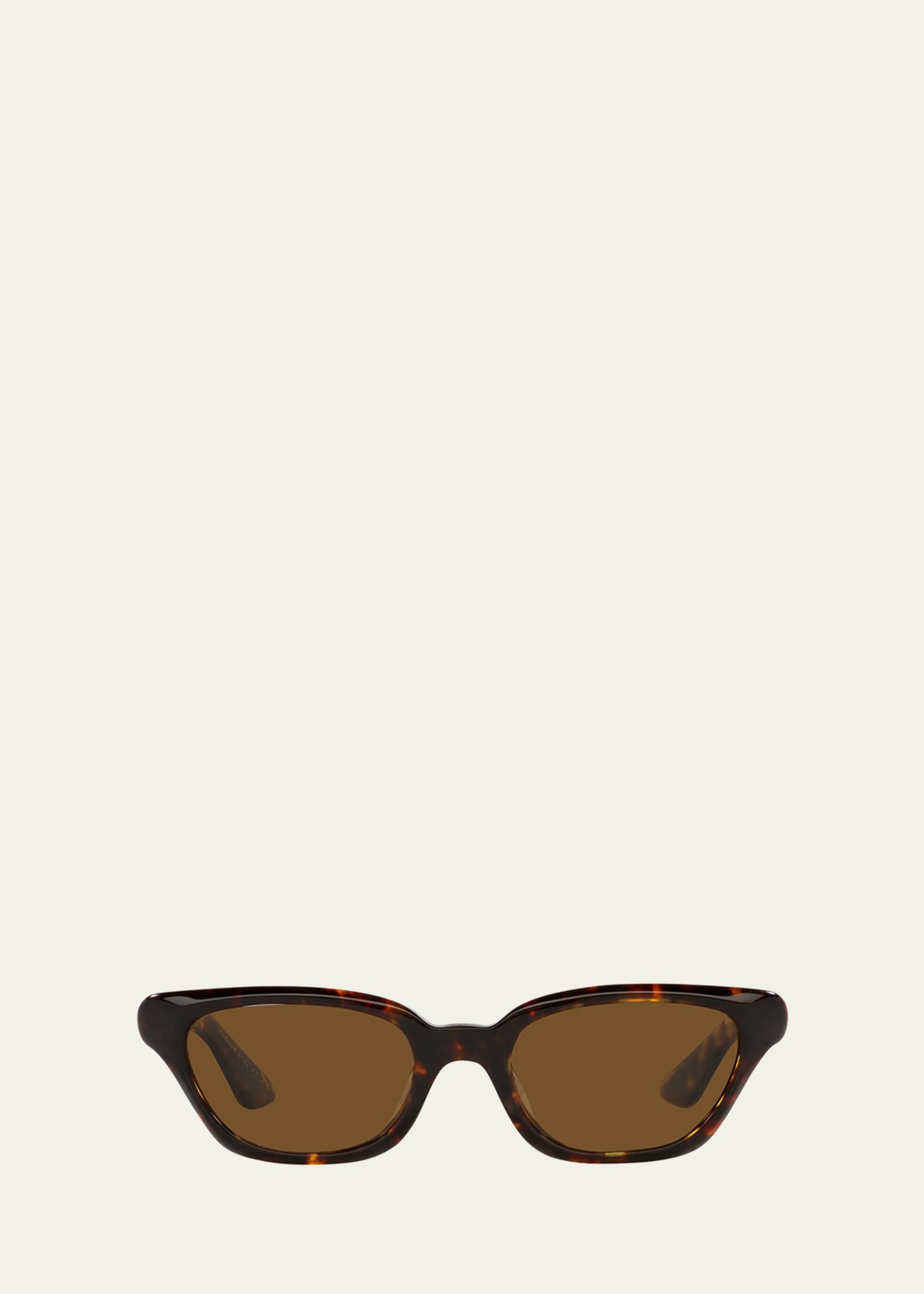 Khaite X Oliver Peoples 1983c Tortoise Acetate & Crystal Cat-eye Sunglasses In Dk Tort 2