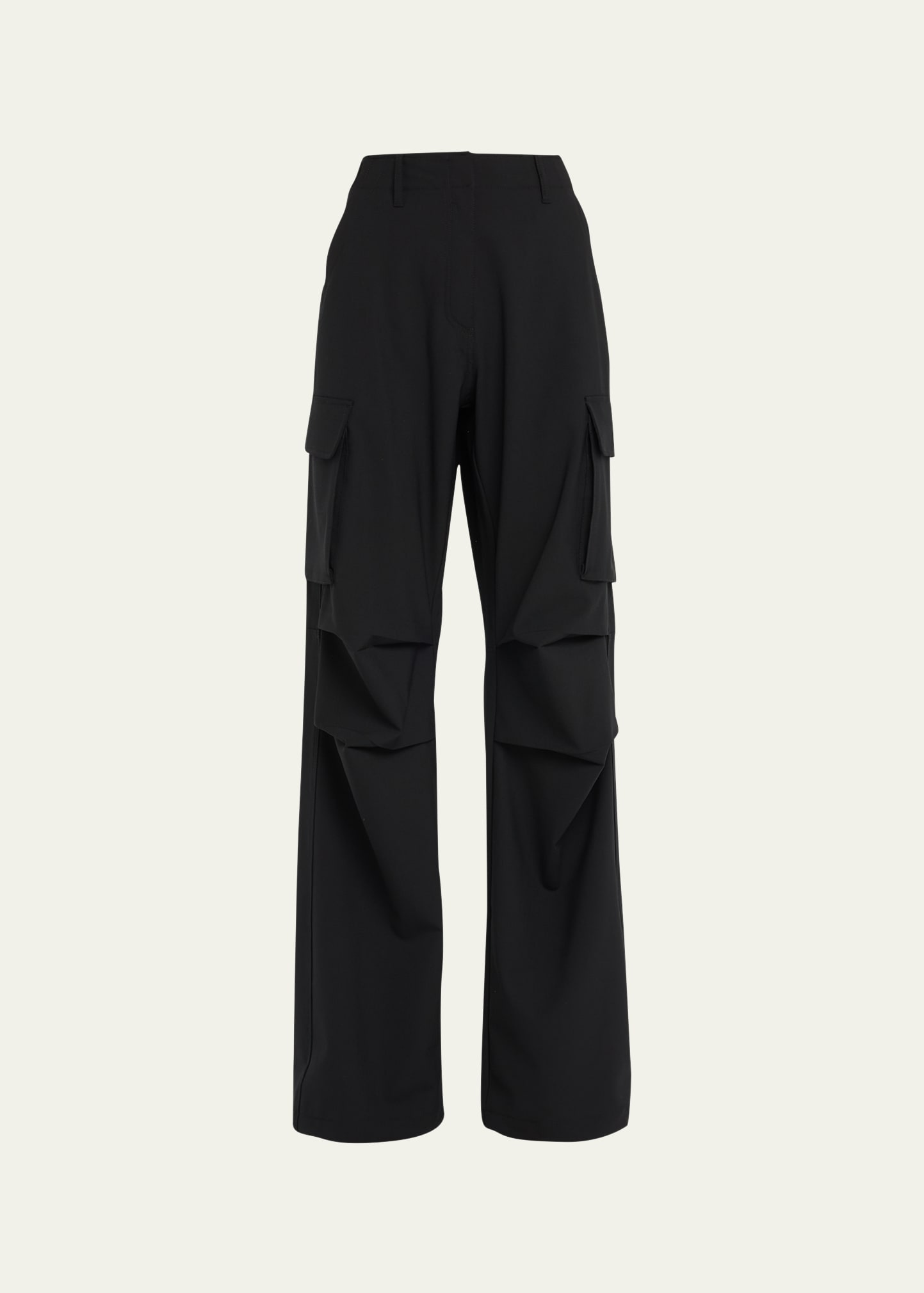 Shop Coperni Tailored Wide-leg Cargo Pants In Black