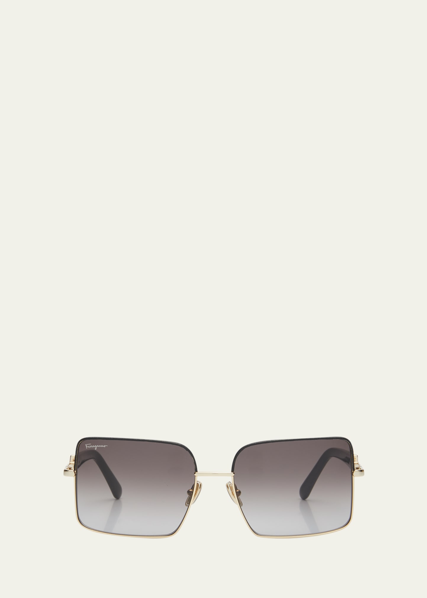 Gancio Square Mixed-Media Sunglasses