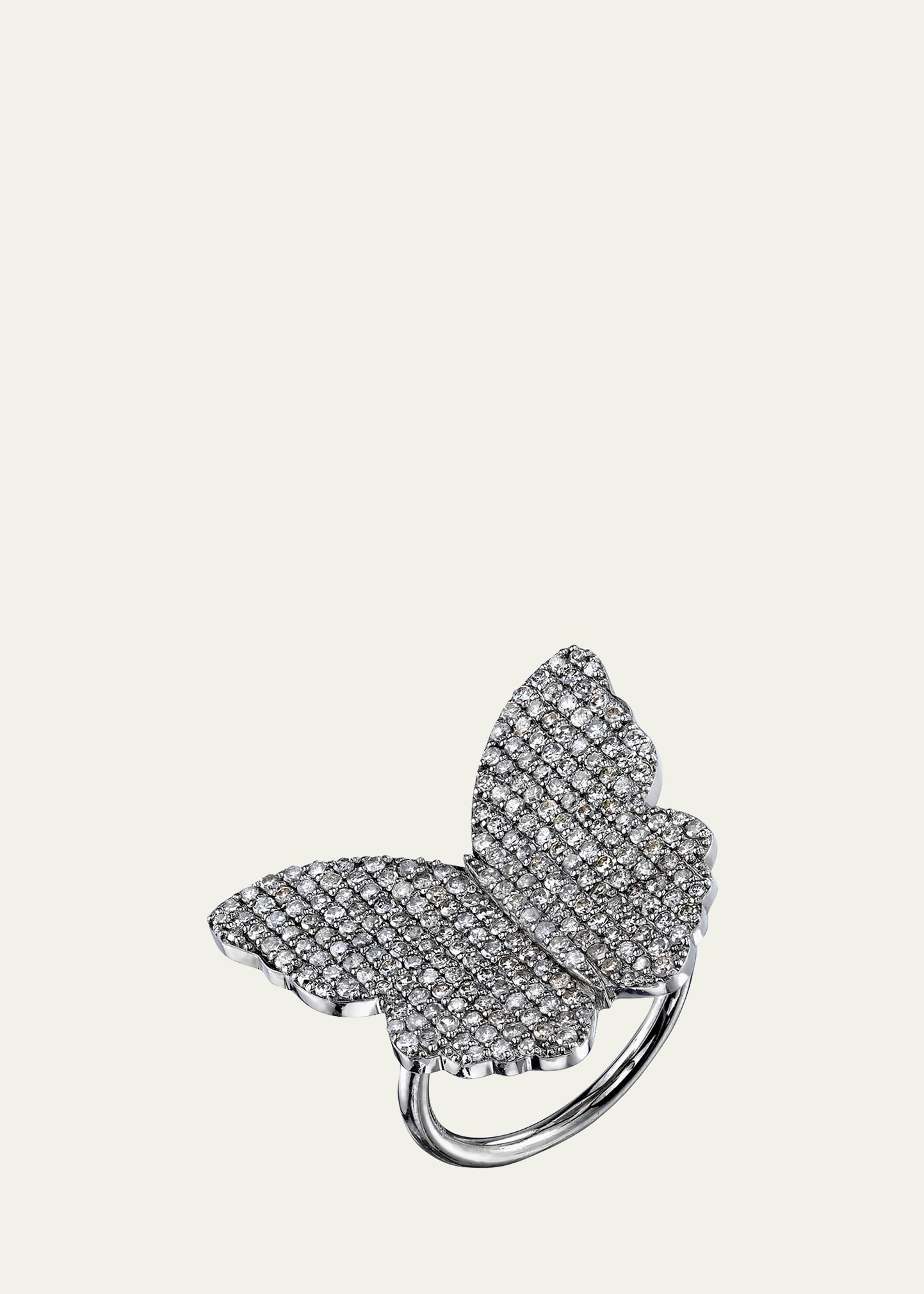 Pavé Diamond Butterfly Ring