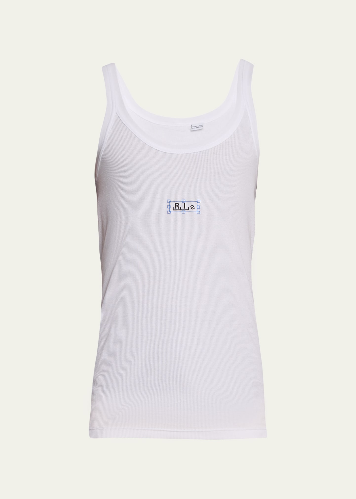 Men's Ribbed Logo Tank Top