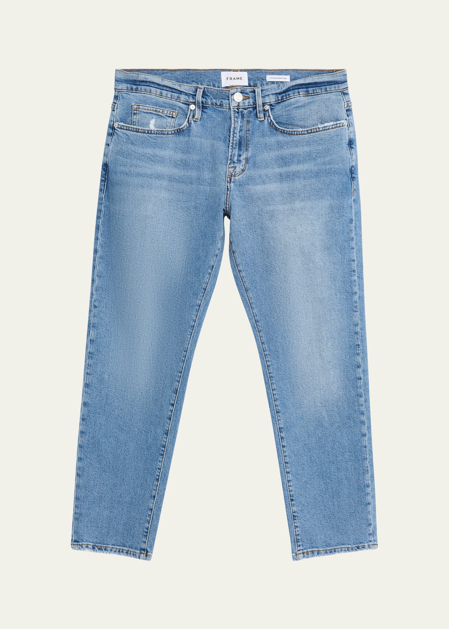 Mens Denim Cropped Jean Homme FRAME Jeans Men's Elmwood L'Homme