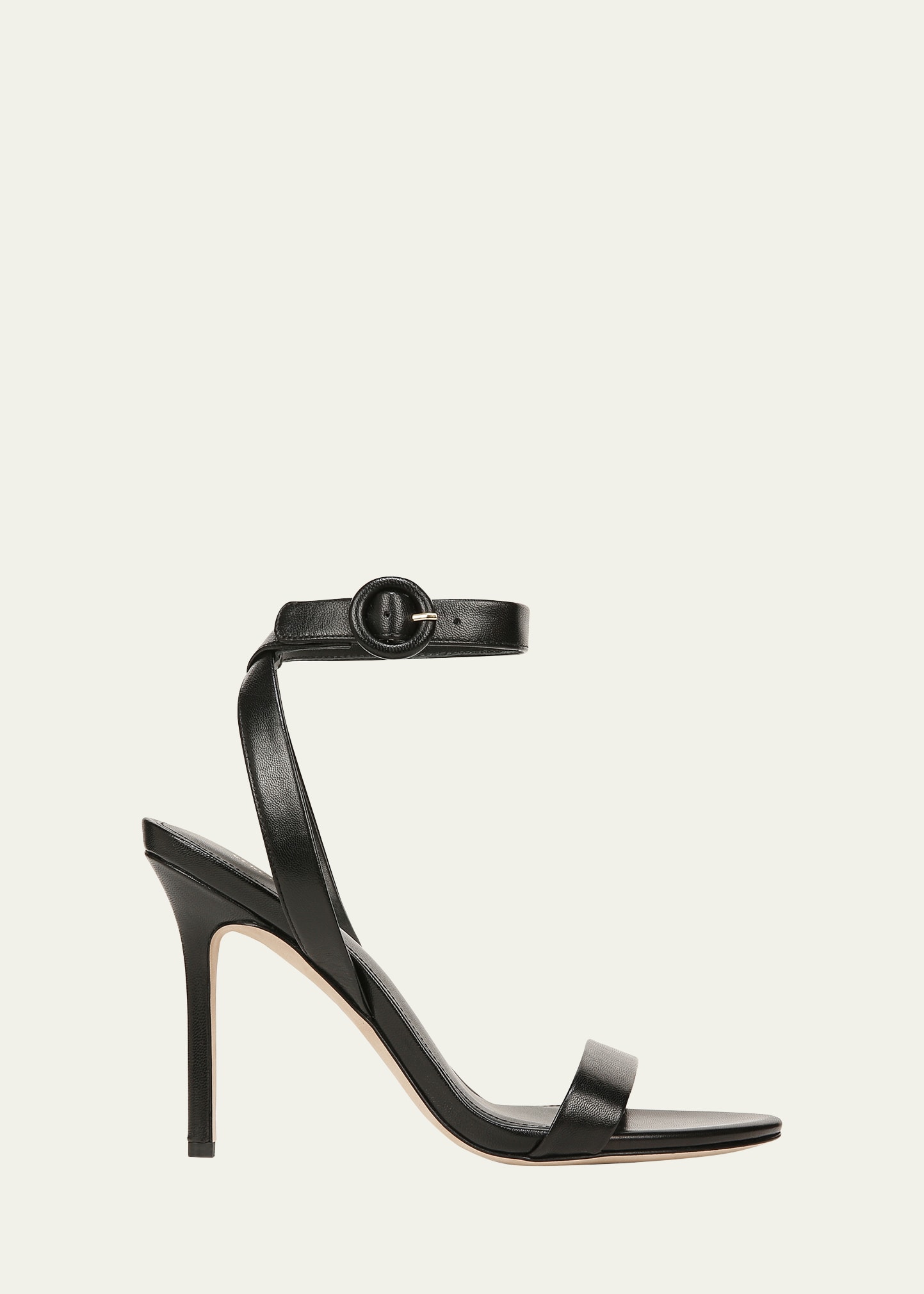 Veronica Beard Darcelle Leather Ankle-Strap Sandals