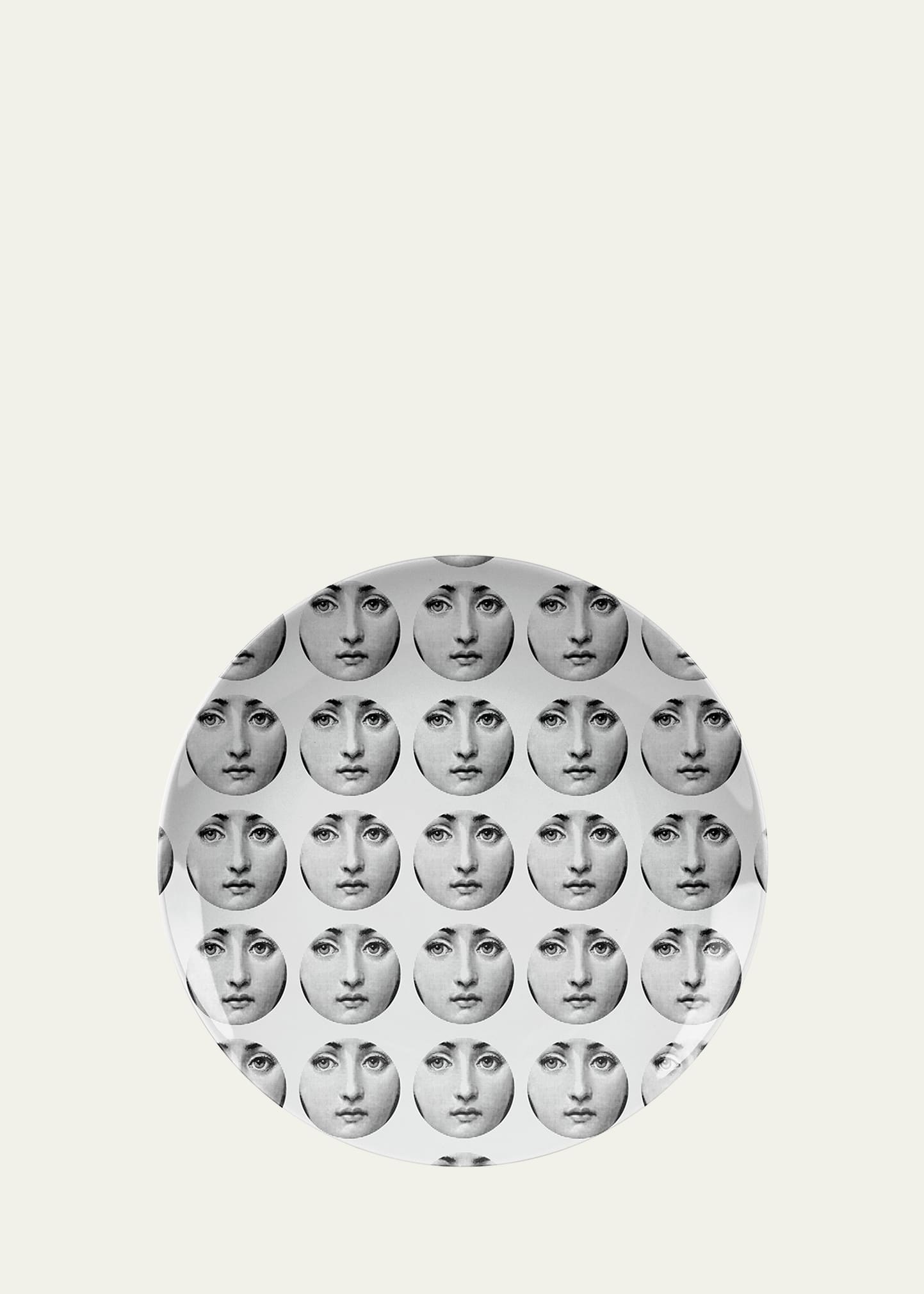 Fornasetti Wall Plate Tema E Variazioni N.197 In White/black