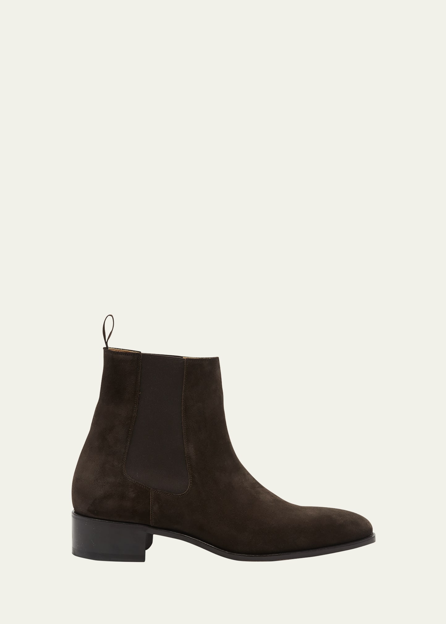 Shop Tom Ford Men's Alec Suede Ankle Chelsea Boots In Brown