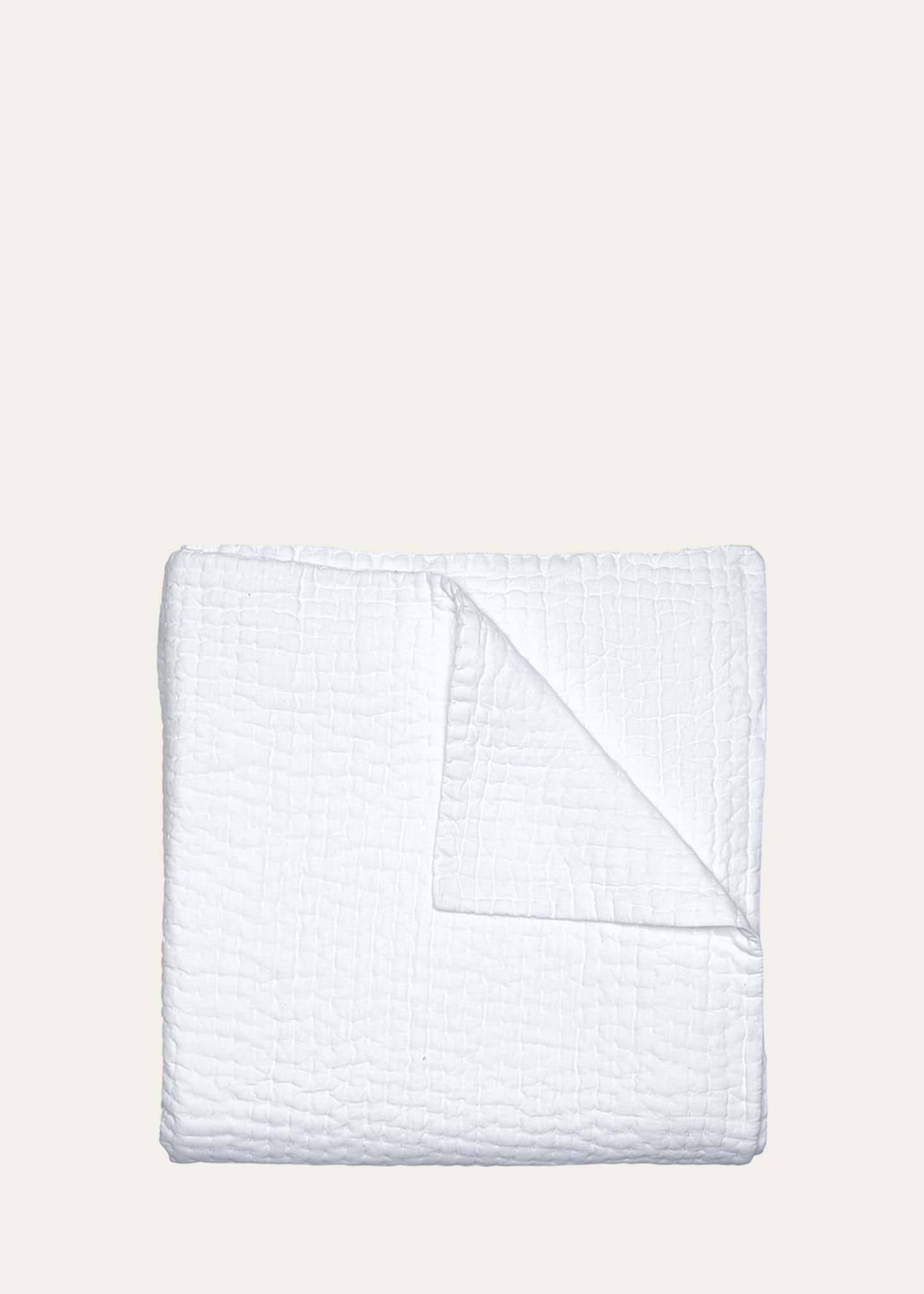 John Robshaw Vivid White King Coverlet
