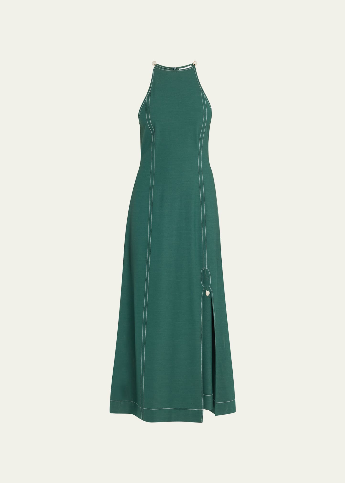 green emerald velvet dress GANNI "Dalton Crepe" floral green wrap dress  BOREAL REBORN
