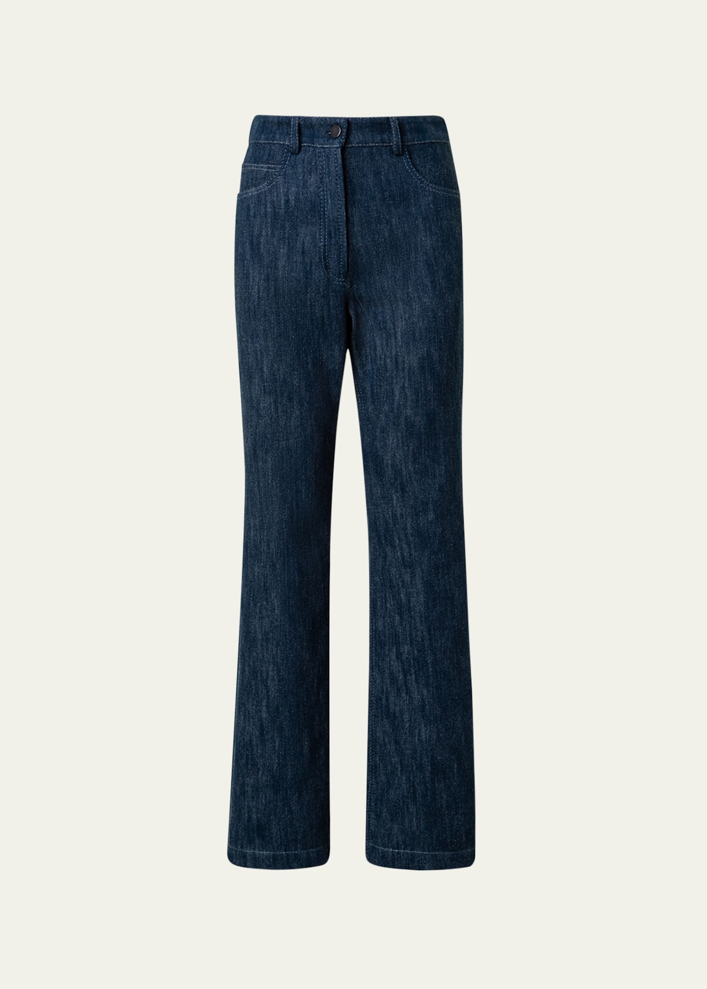 Conor Cotton Denim Straight-Leg Pants