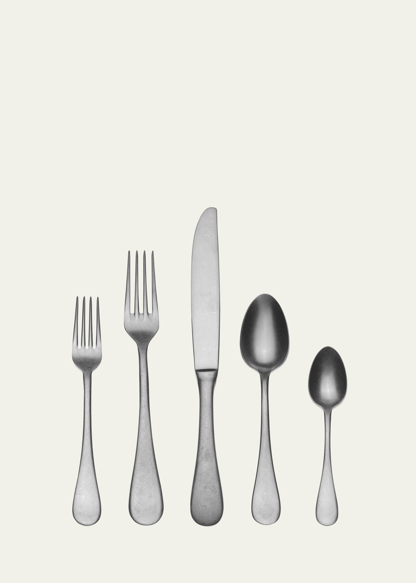 Mepra Vintage-inspired 5-piece Place Setting In Gray