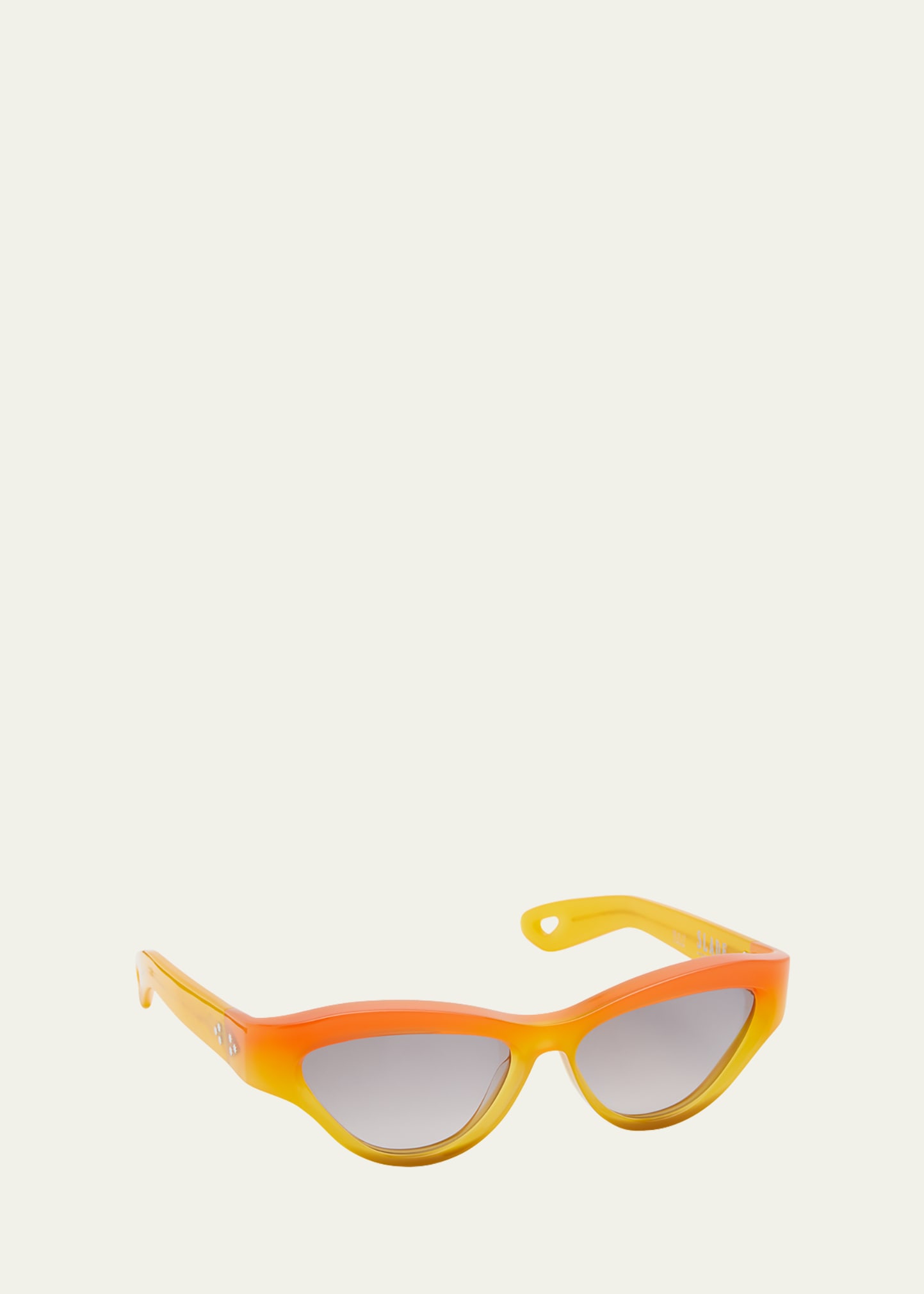 Jacques Marie Mage Slade Ombre Acetate Cat-eye Sunglasses In Orange Crush