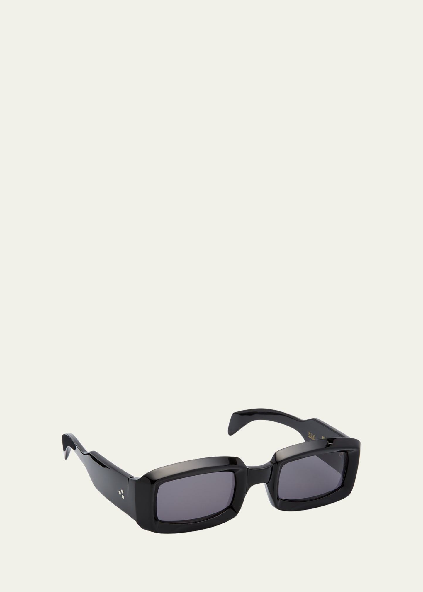 Jacques Marie Mage Rectangle Thick Sunglasses In Black ModeSens