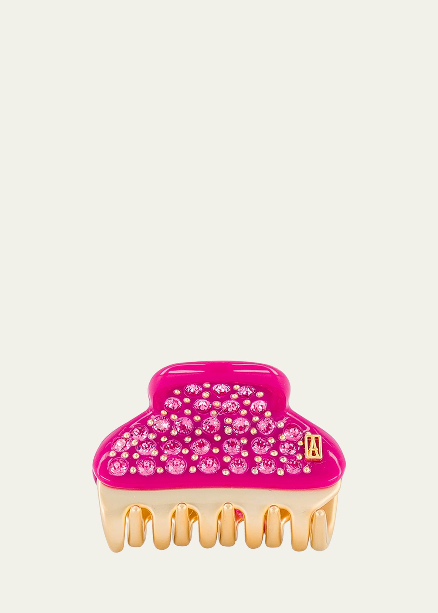 Shop Alexandre De Paris Small Vendome Claw Clip In Pink