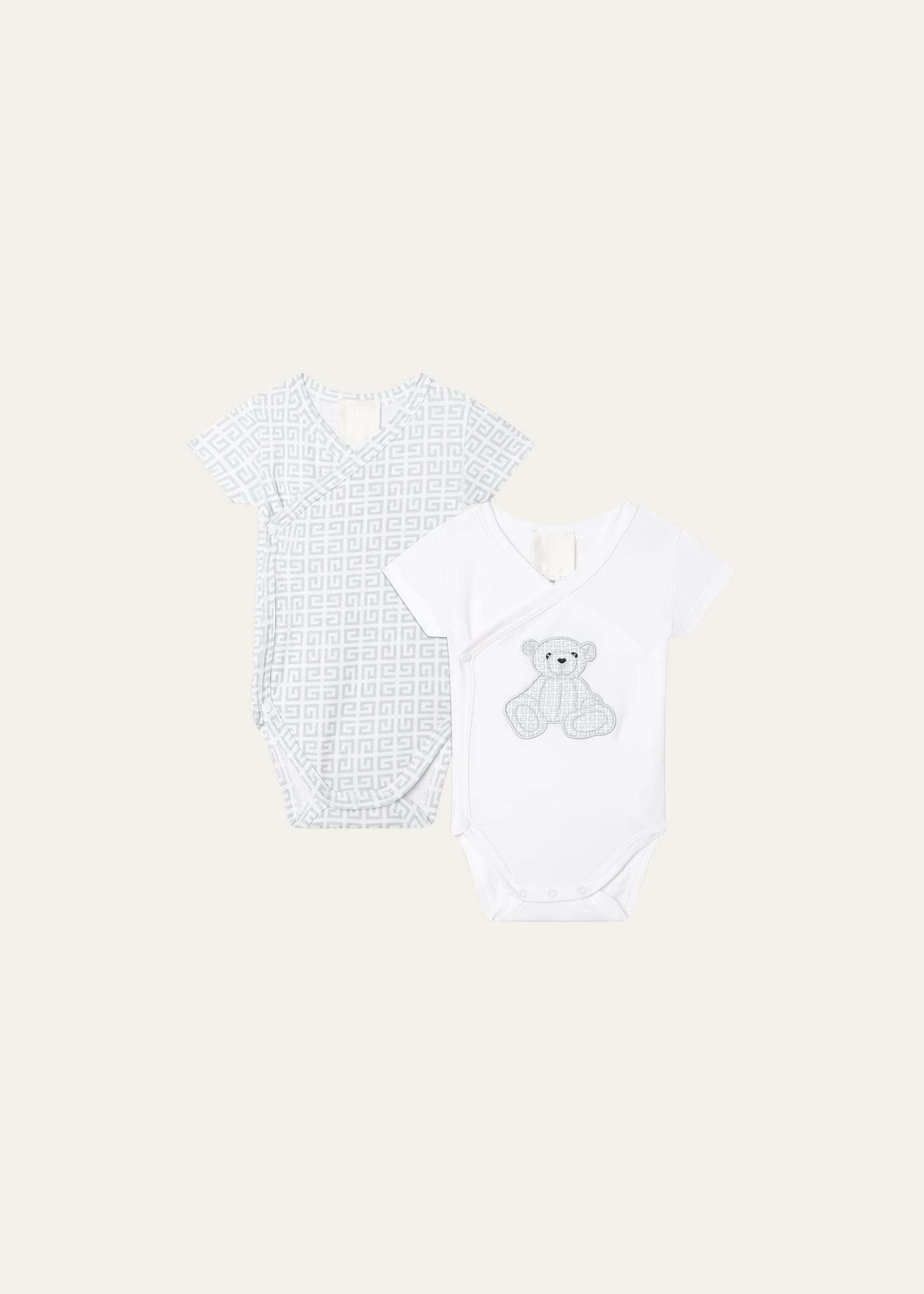 Givenchy Kids' Girl's Set Of 2 Bodysuits In 10p-white