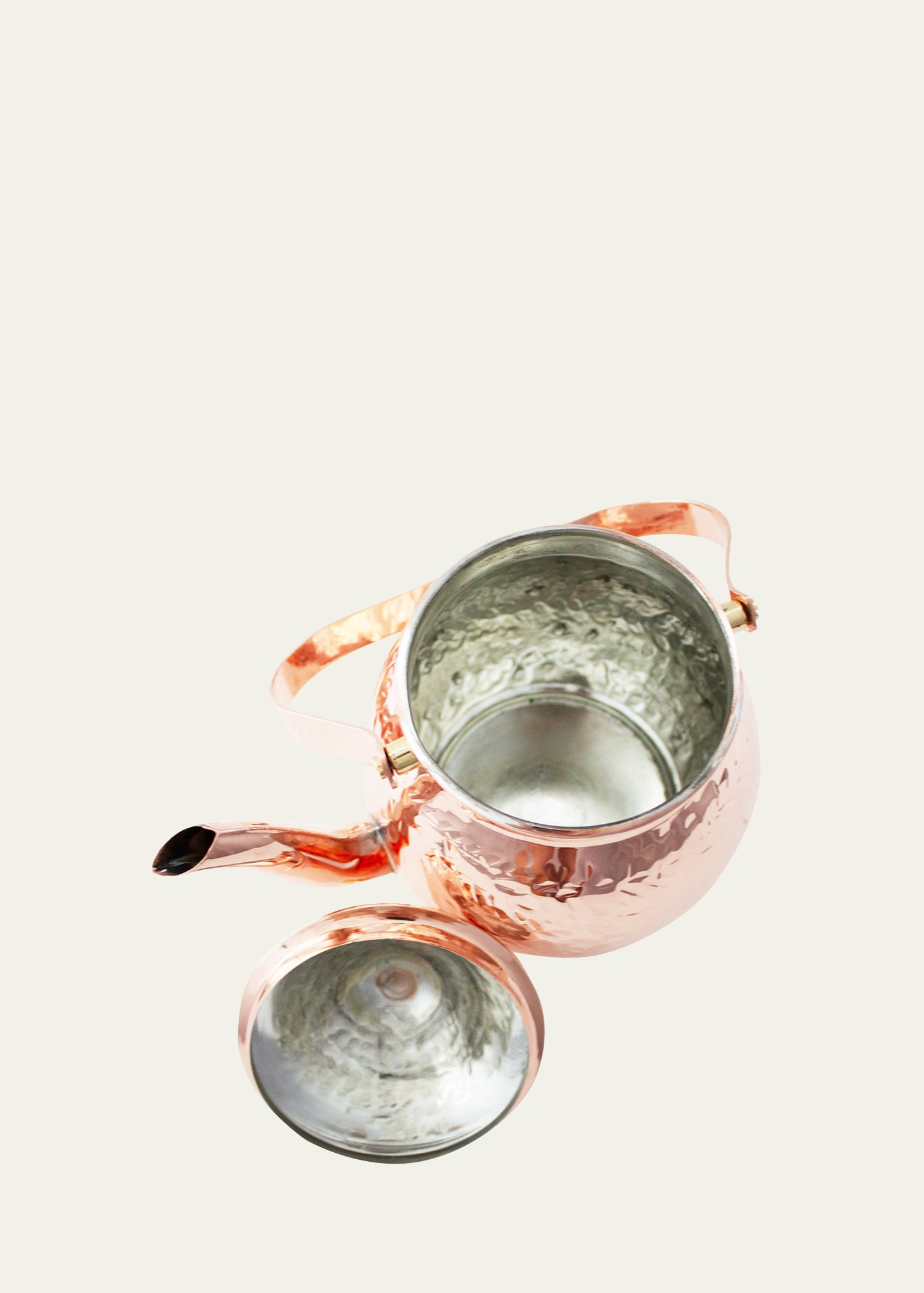 Vintage Inspired Copper Hand Hammered Teapot