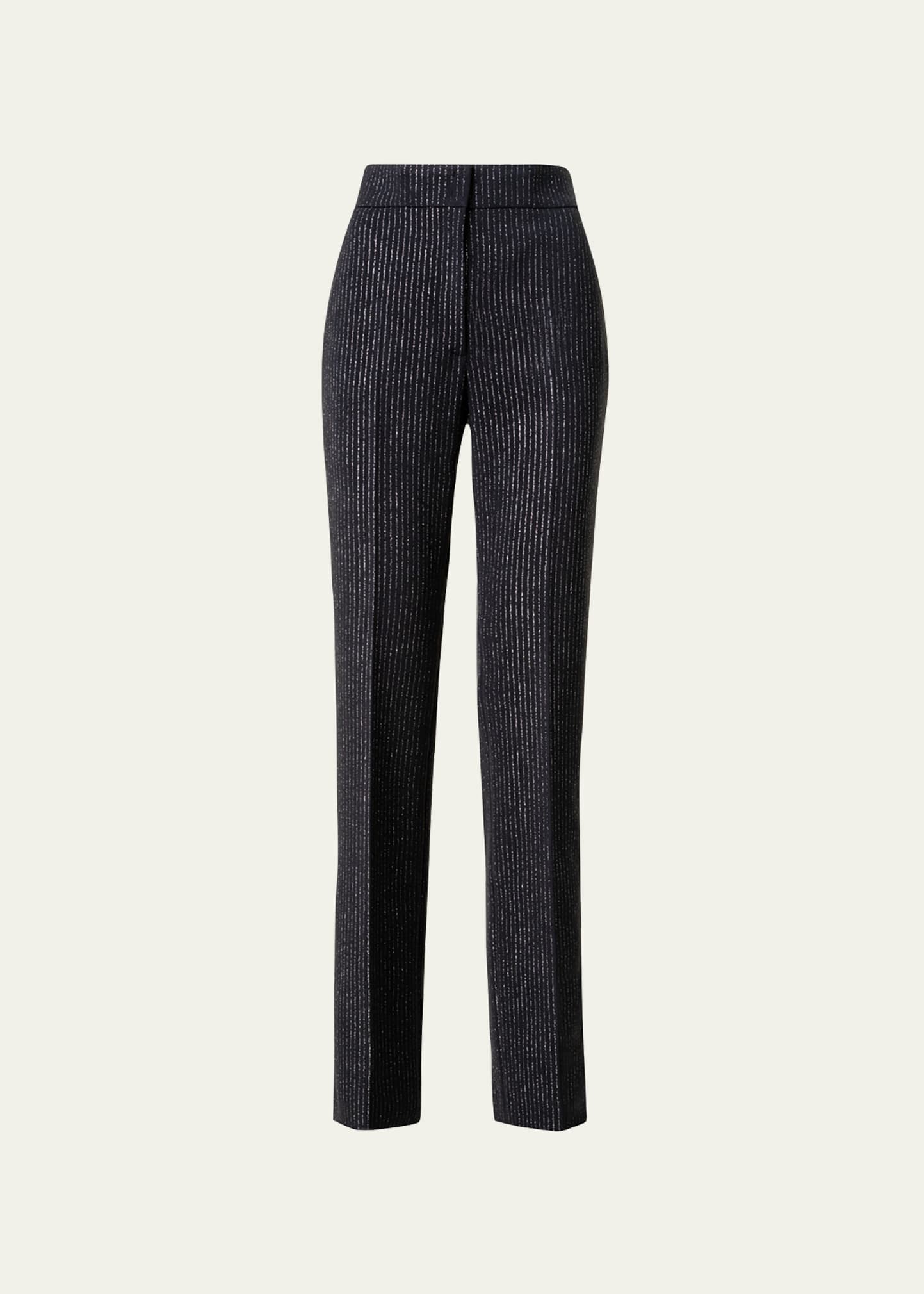 Chio Metallic Pinstripe Pants