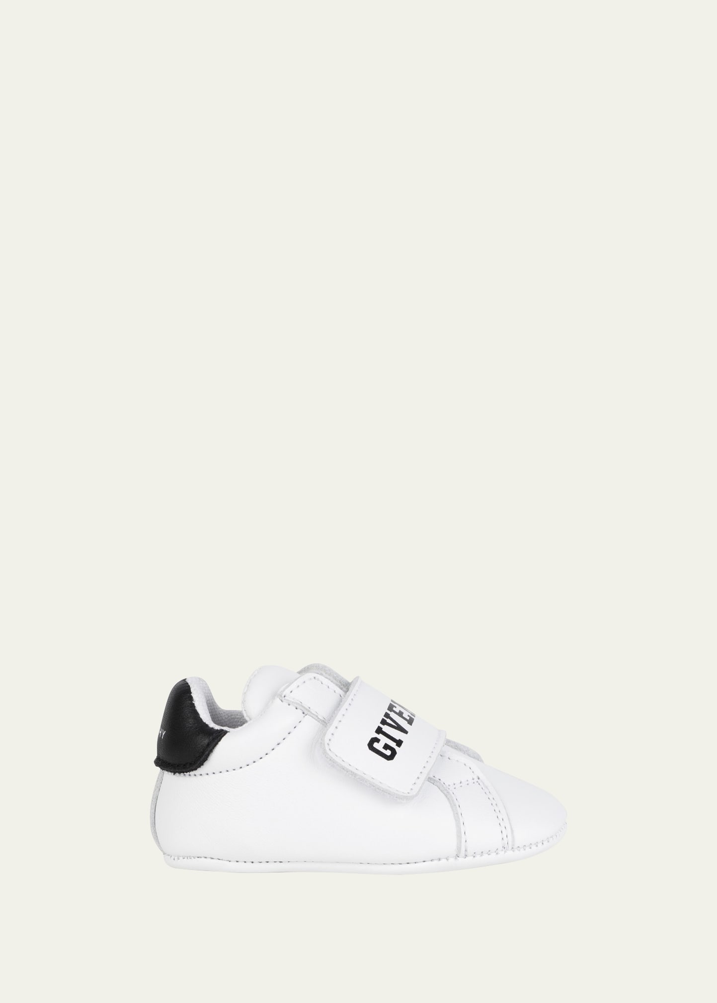 Givenchy Kid's Logo-print Leather Slippers, Baby In 10p-white