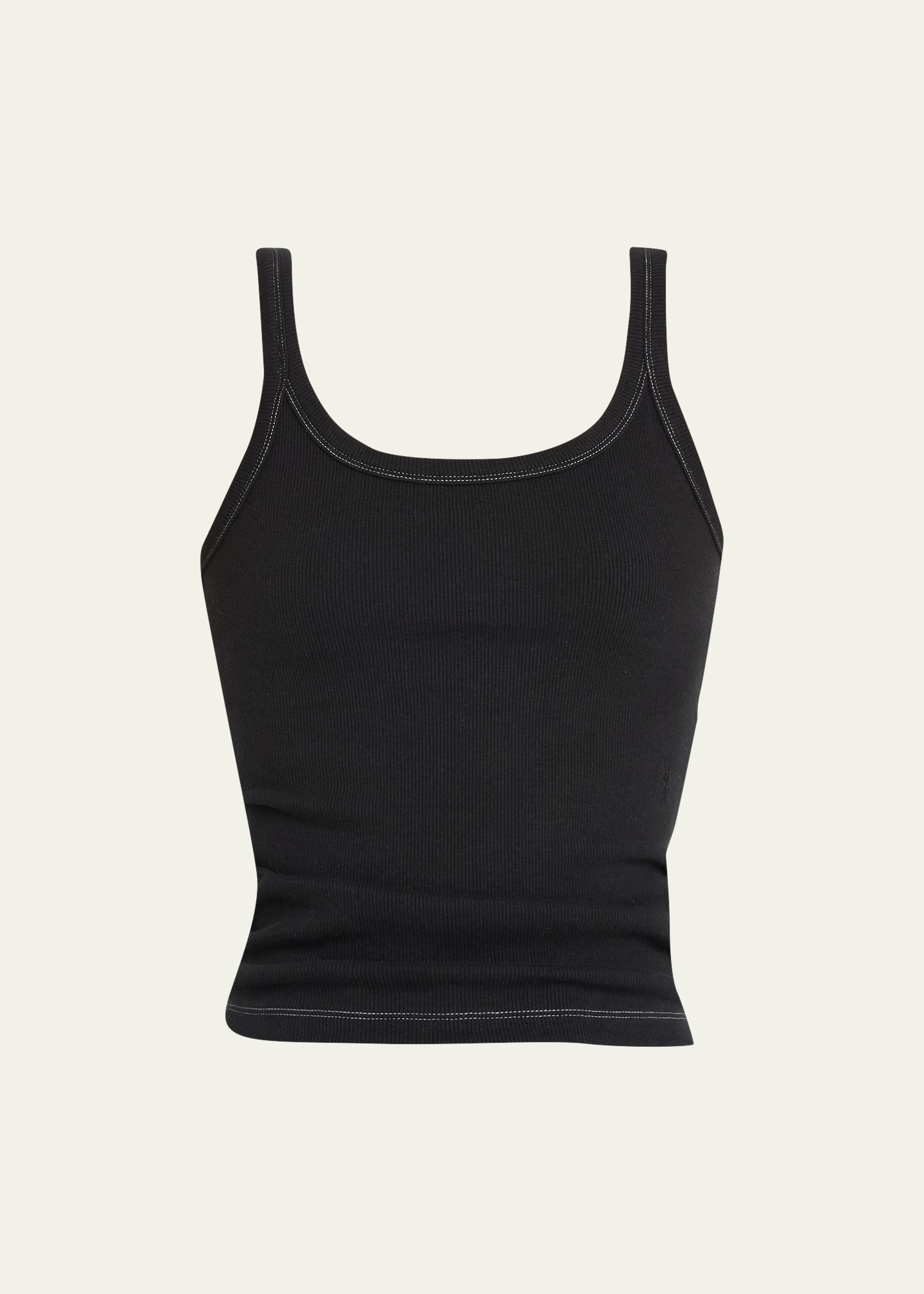 Ksubi Ribbed Cotton Tank Top In Black