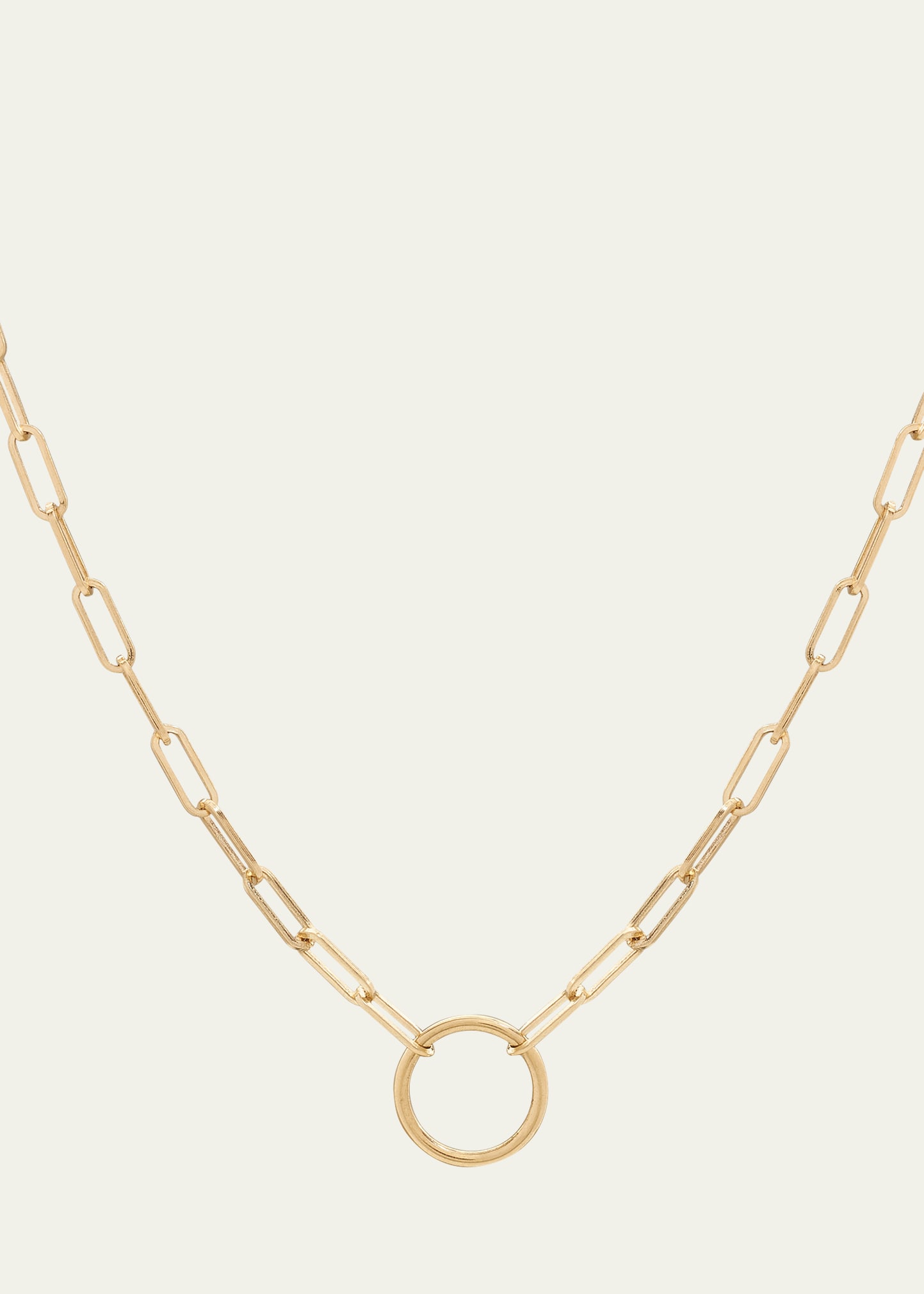 18K Gold Paperclip Chain Necklace