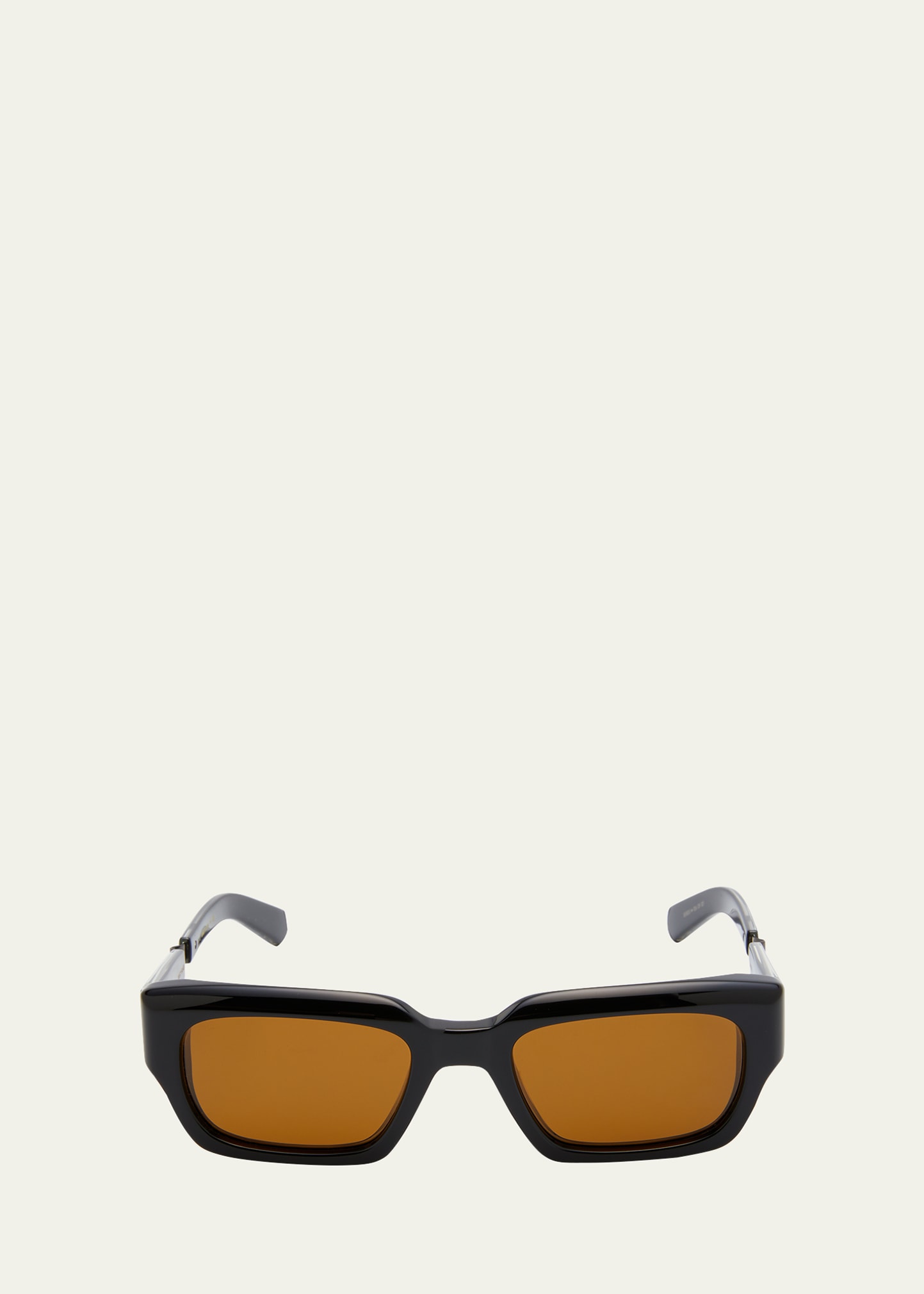 Mr Leight Men's Maverick Rectangle Acetate Sunglasses In Black-pewter