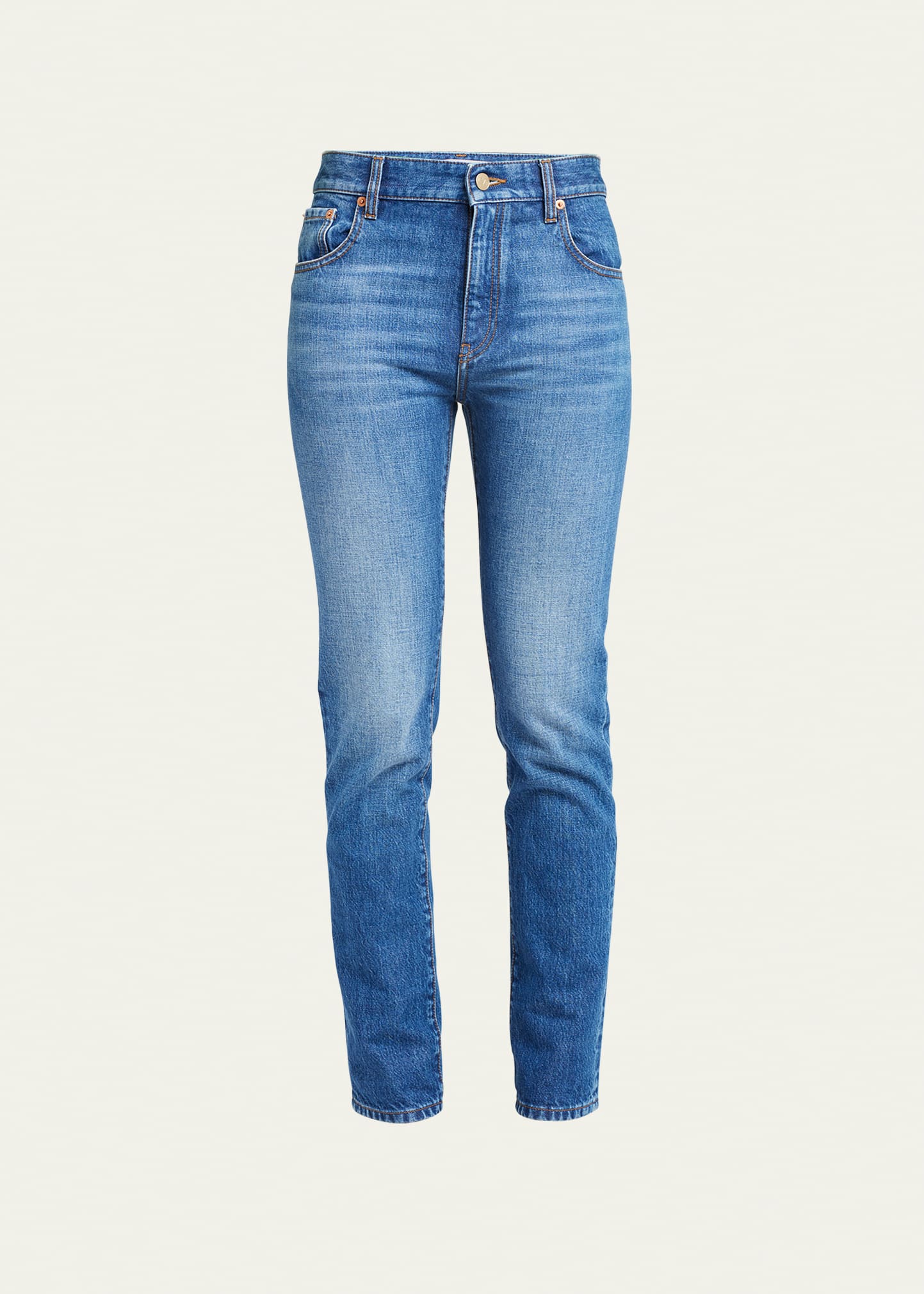 Valentino V-logo Pocket Slim-leg Denim Jeans