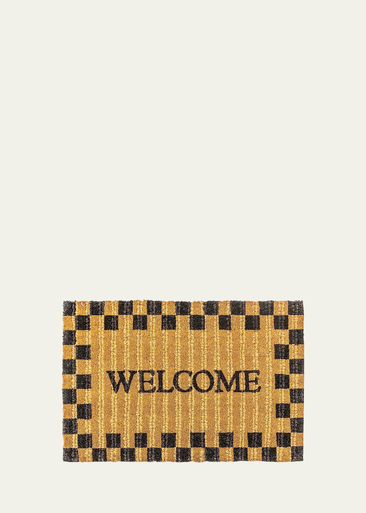 Welcome Checked Entrance Mat