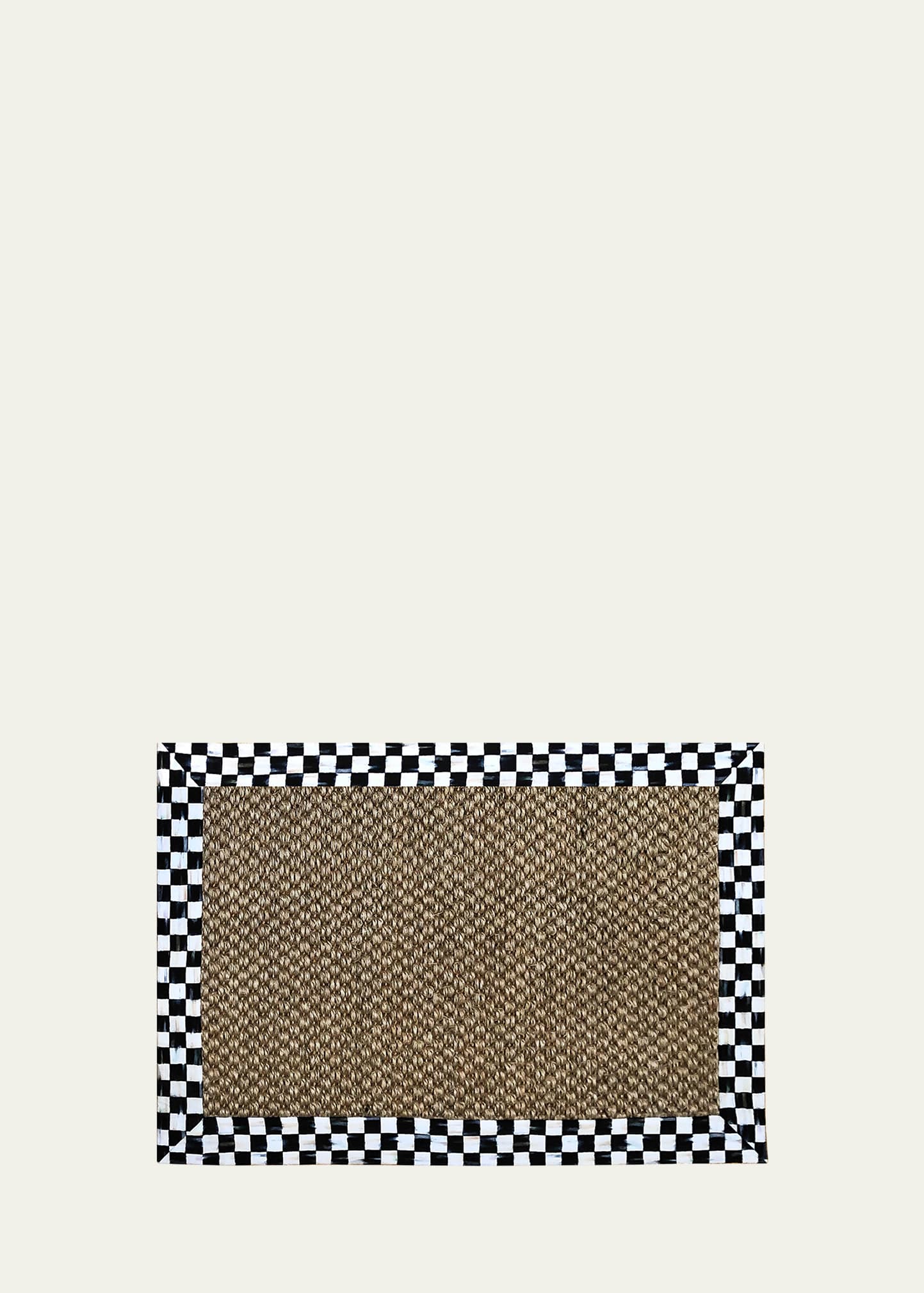 Mackenzie-childs Chunky Sisal Rug Courtly Check