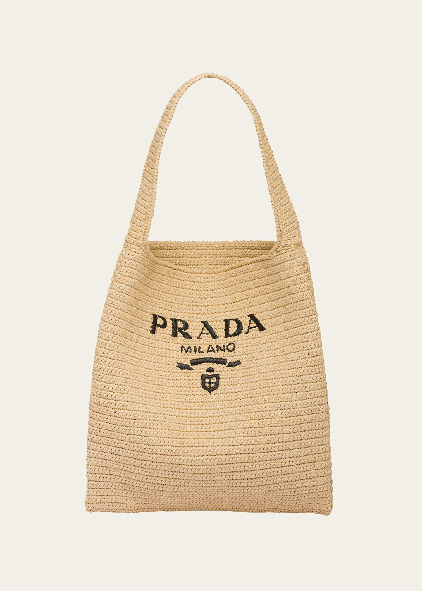 Prada Versatile Leather Handbag With Detachable Strap And Stylish Accessories In F0018 Naturale