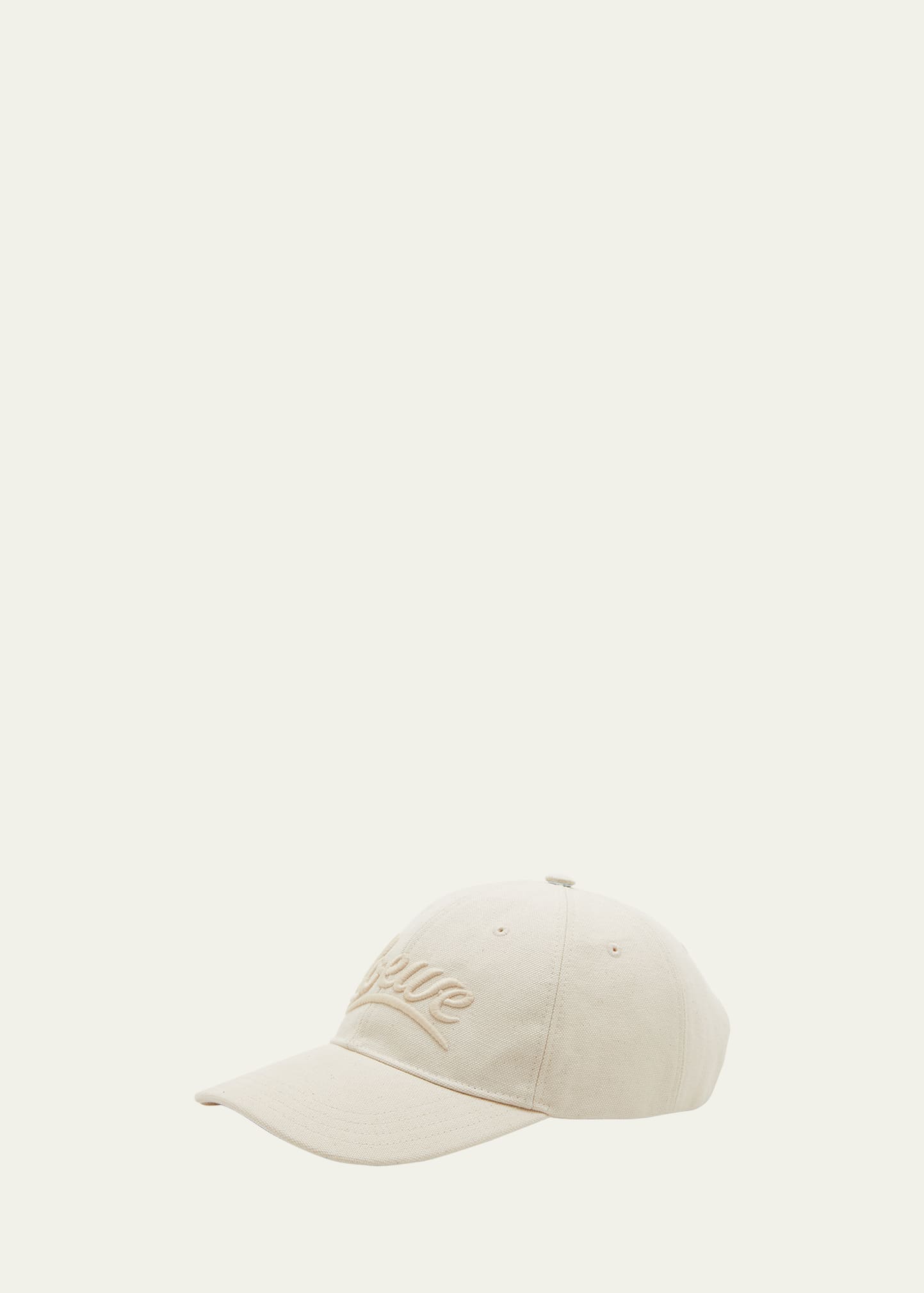 Shop Loewe Logo Baseball Cap In Soft White