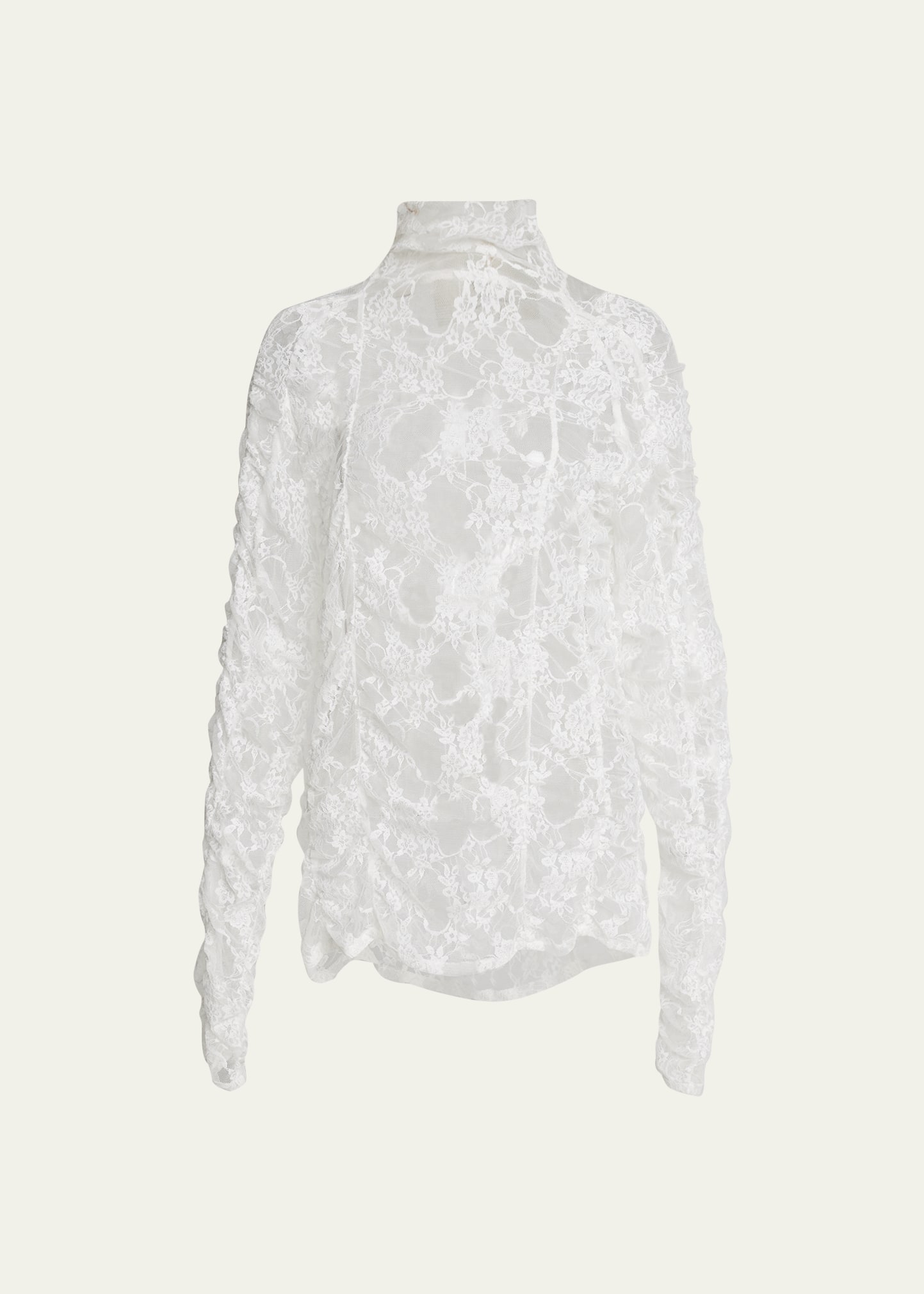 Floral Lace Turtleneck