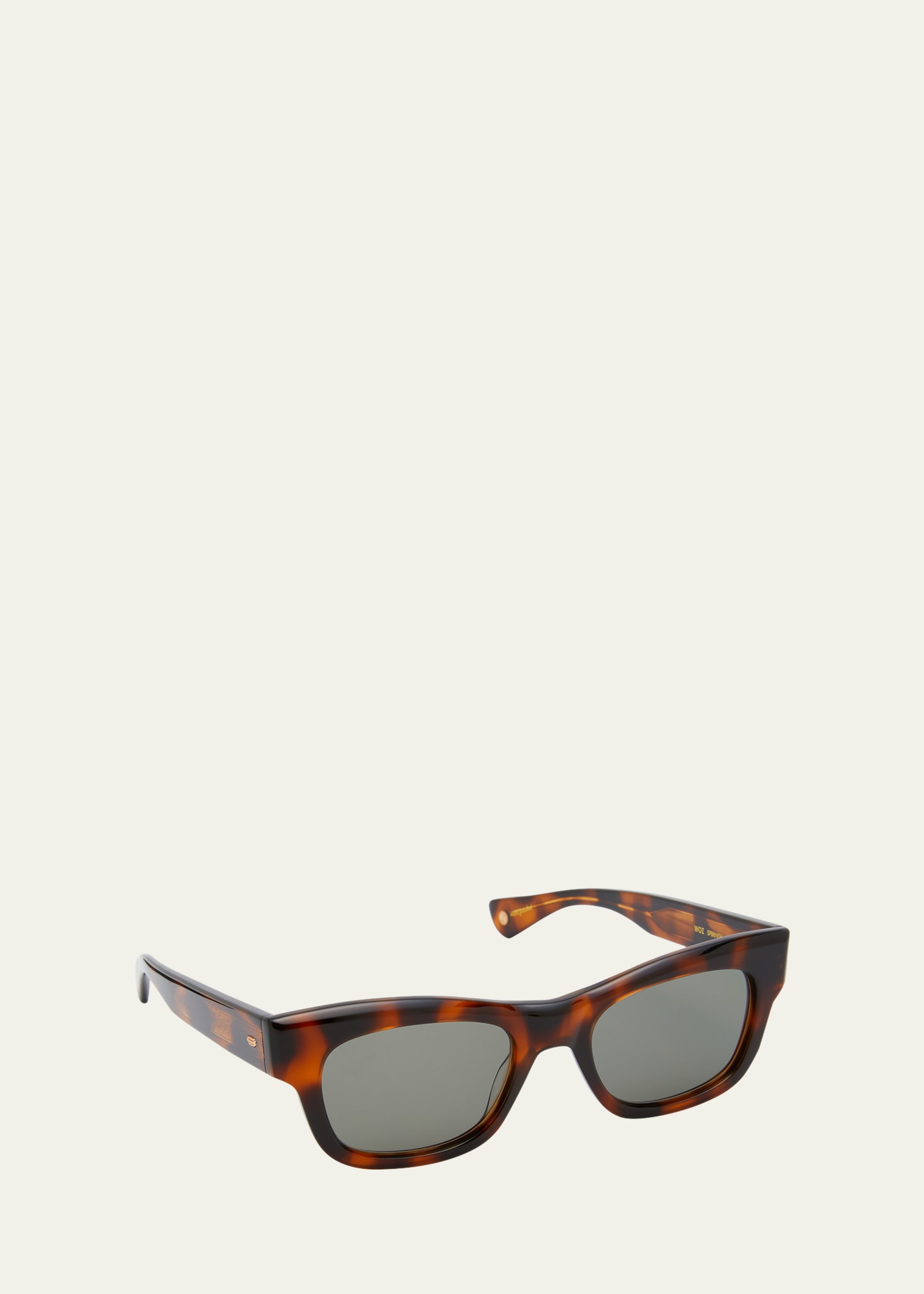 Garrett Leight Woz Sun Spotted Brown Shell Sunglasses