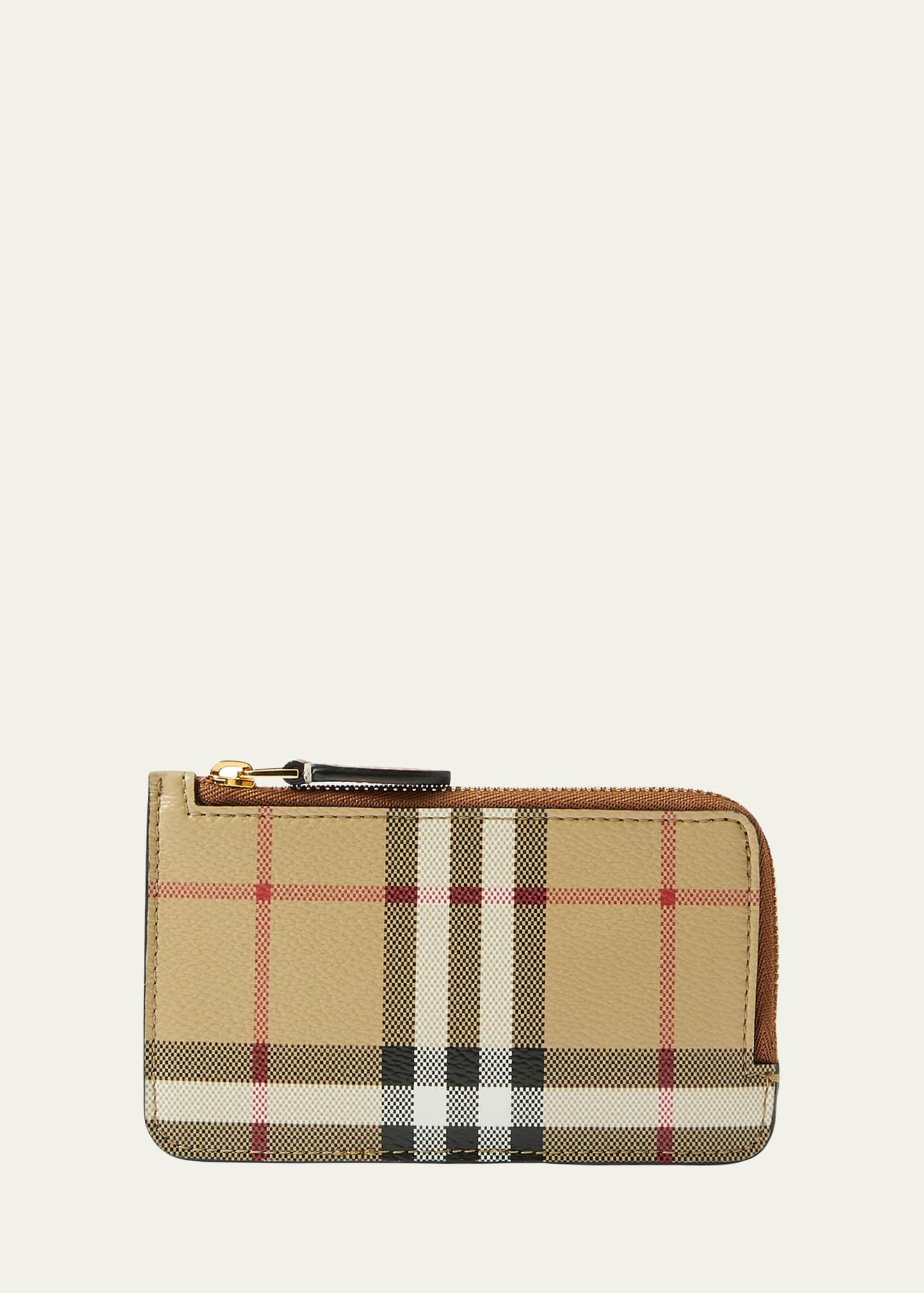 Burberry Somerset Check Zip Wallet In Archive Beige