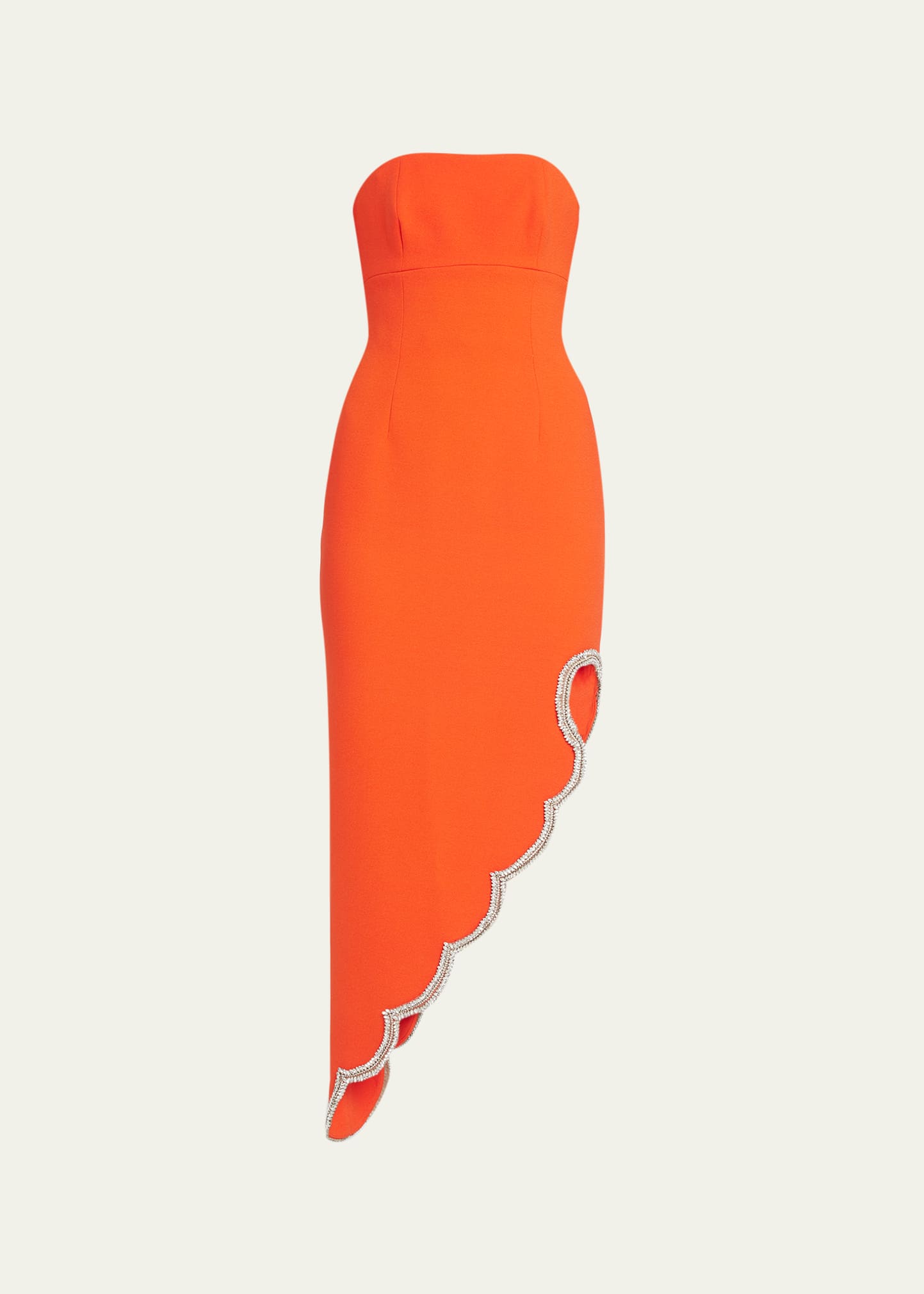 Rachel Gilbert Asymmetrisches Kyra Kleid In Flame