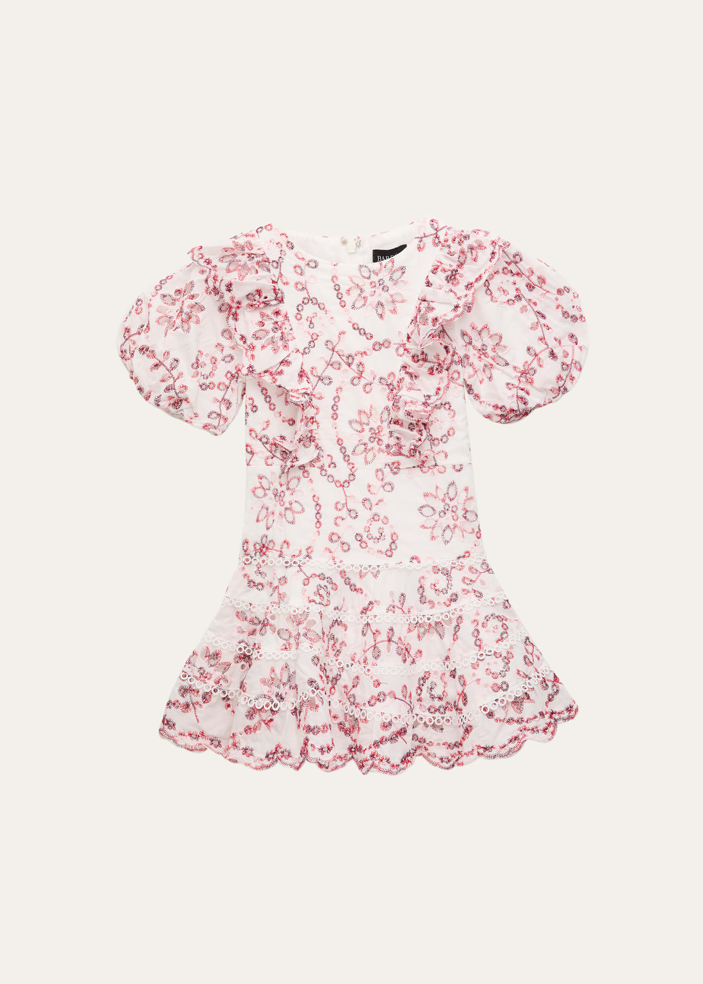 Bardot Junior Girl's Amelia Floral And Vine Broderie Dress, Size 4-6